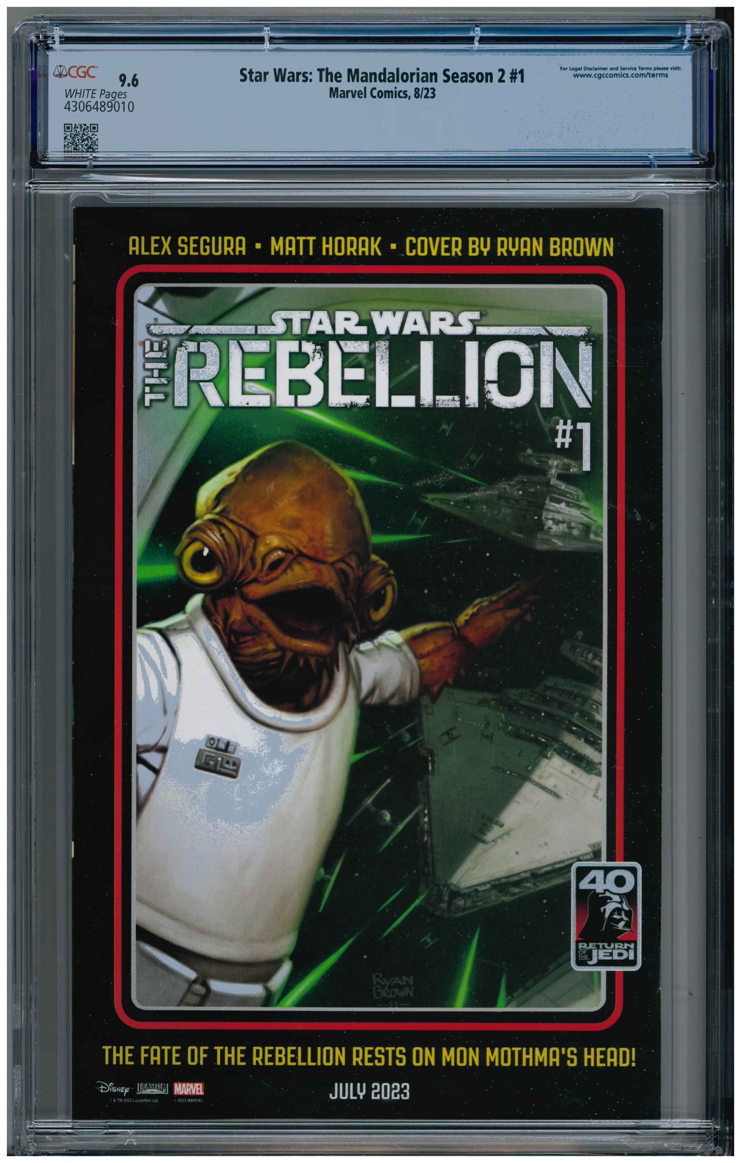 Star Wars: The Mandalorian Season 2 #1 Rücskeite