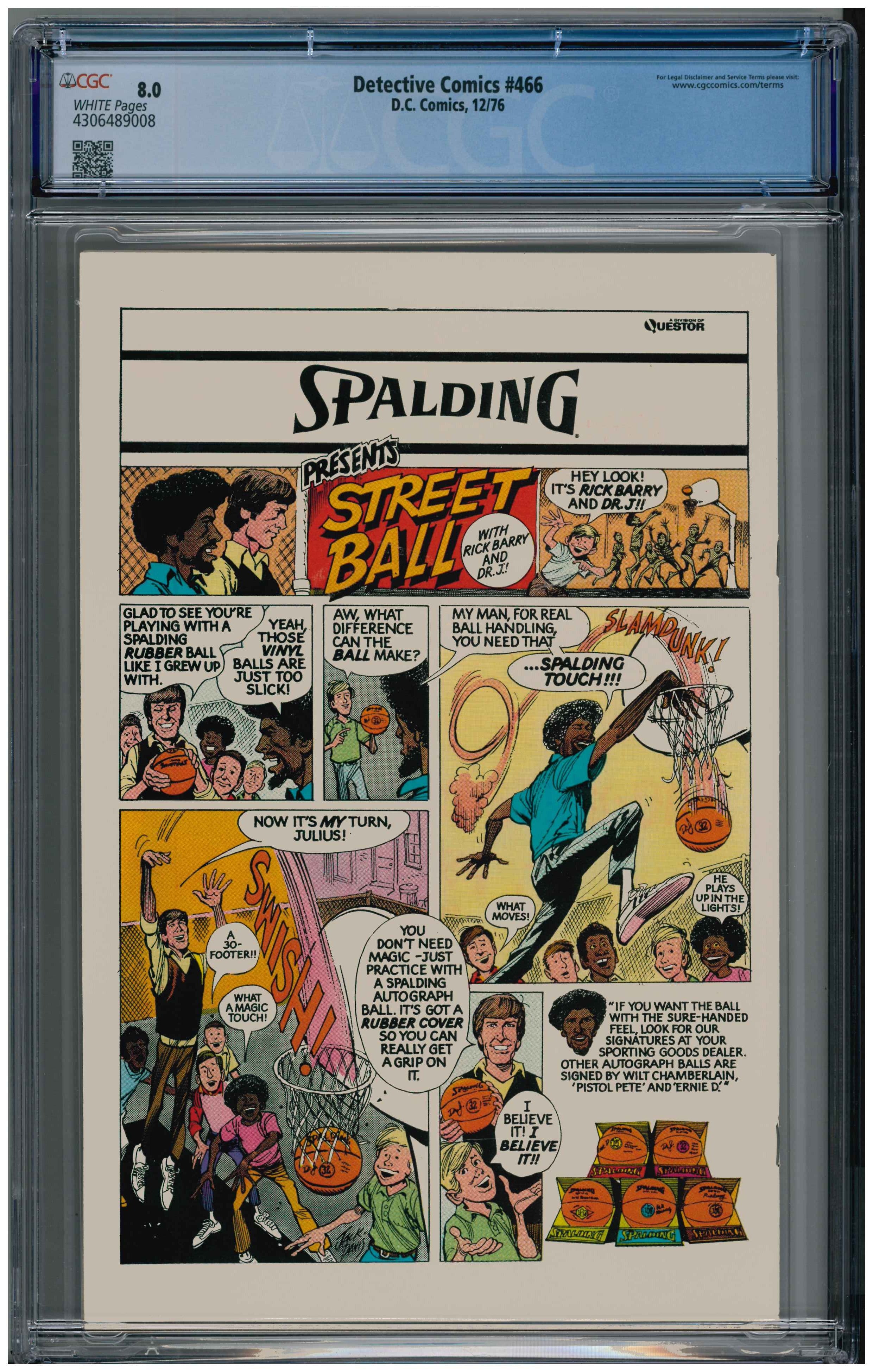 Detective Comics #466 Rückseite