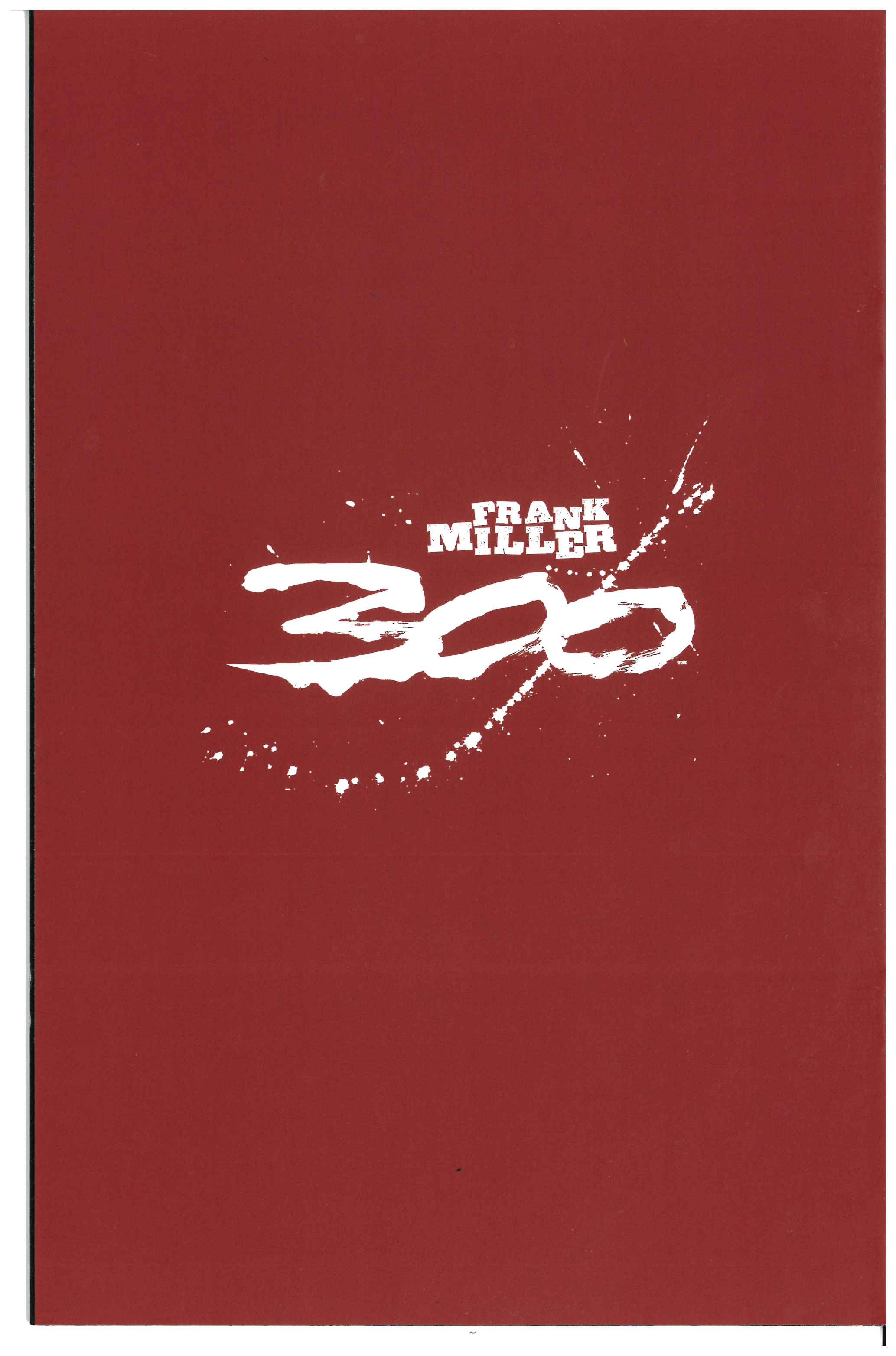 300 25th Anniversary Special #1 Rückseite