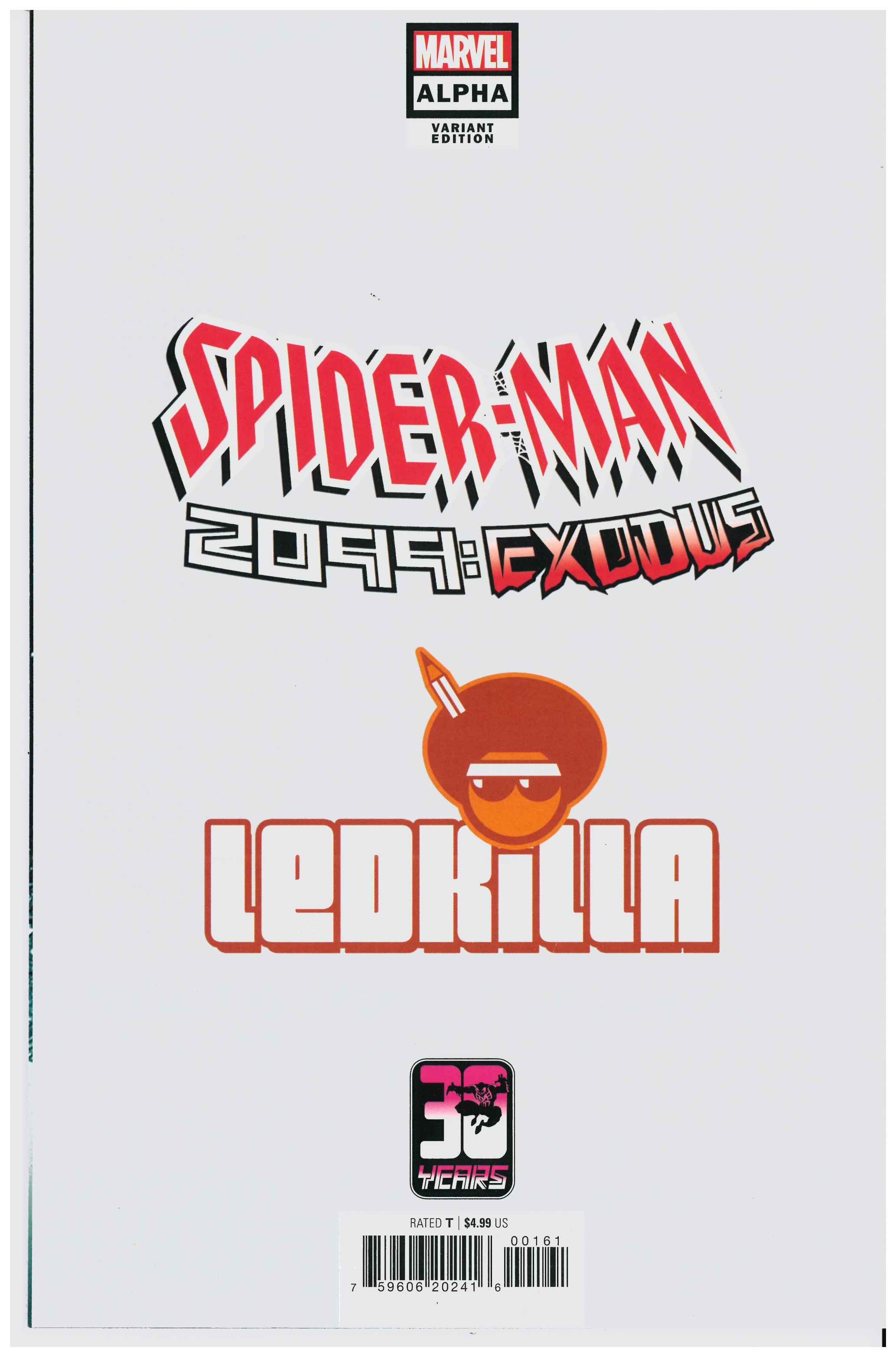Spider-Man 2099: Exodus - Alpha #1 Rückseite