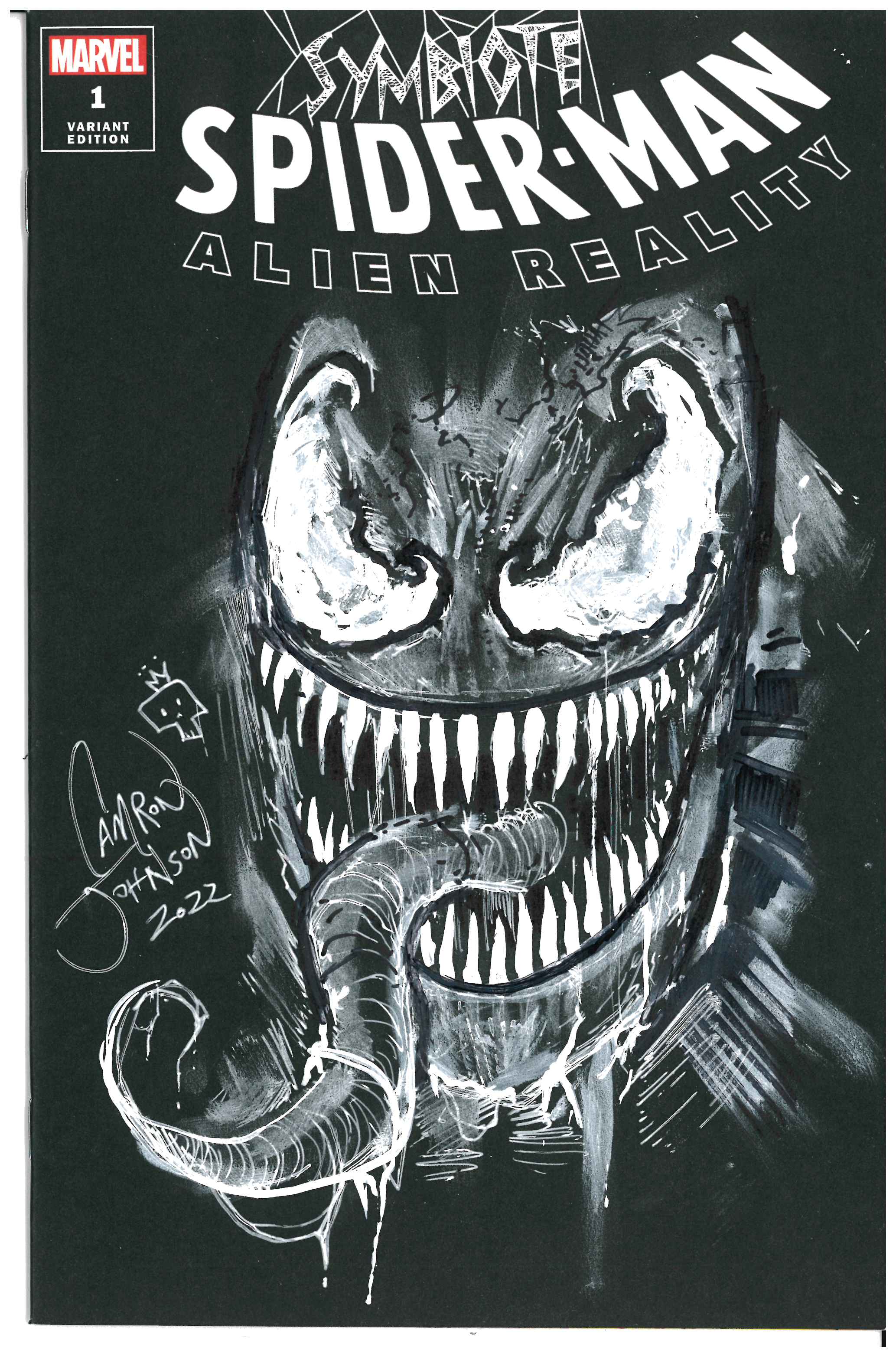 Symbiote Spider-Man: Alien Reality #1 | Unterschrieben & Sketch von Camron Johnson