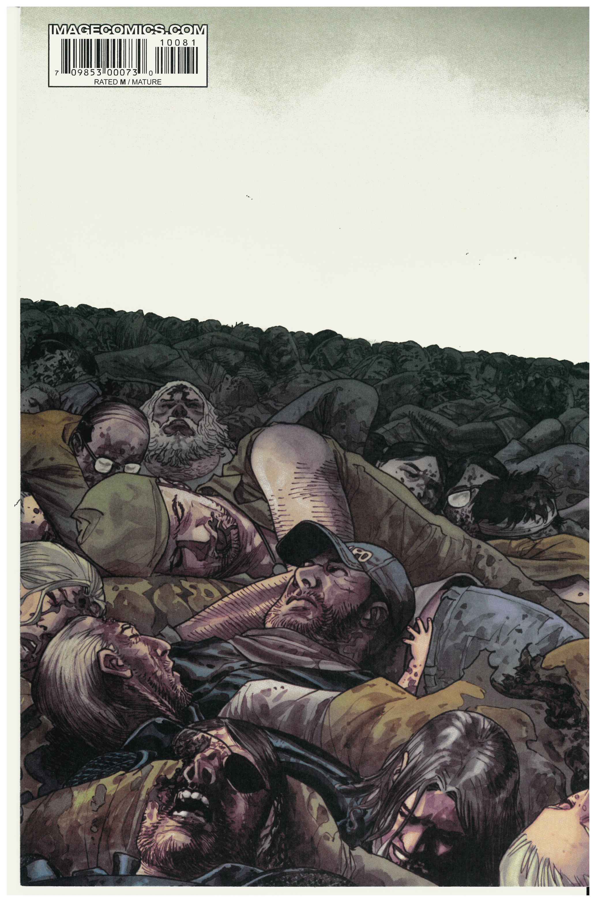 The Walking Dead #100 | Unterschrieben von Robert Kirkman & Charlie Adlard Rückseite