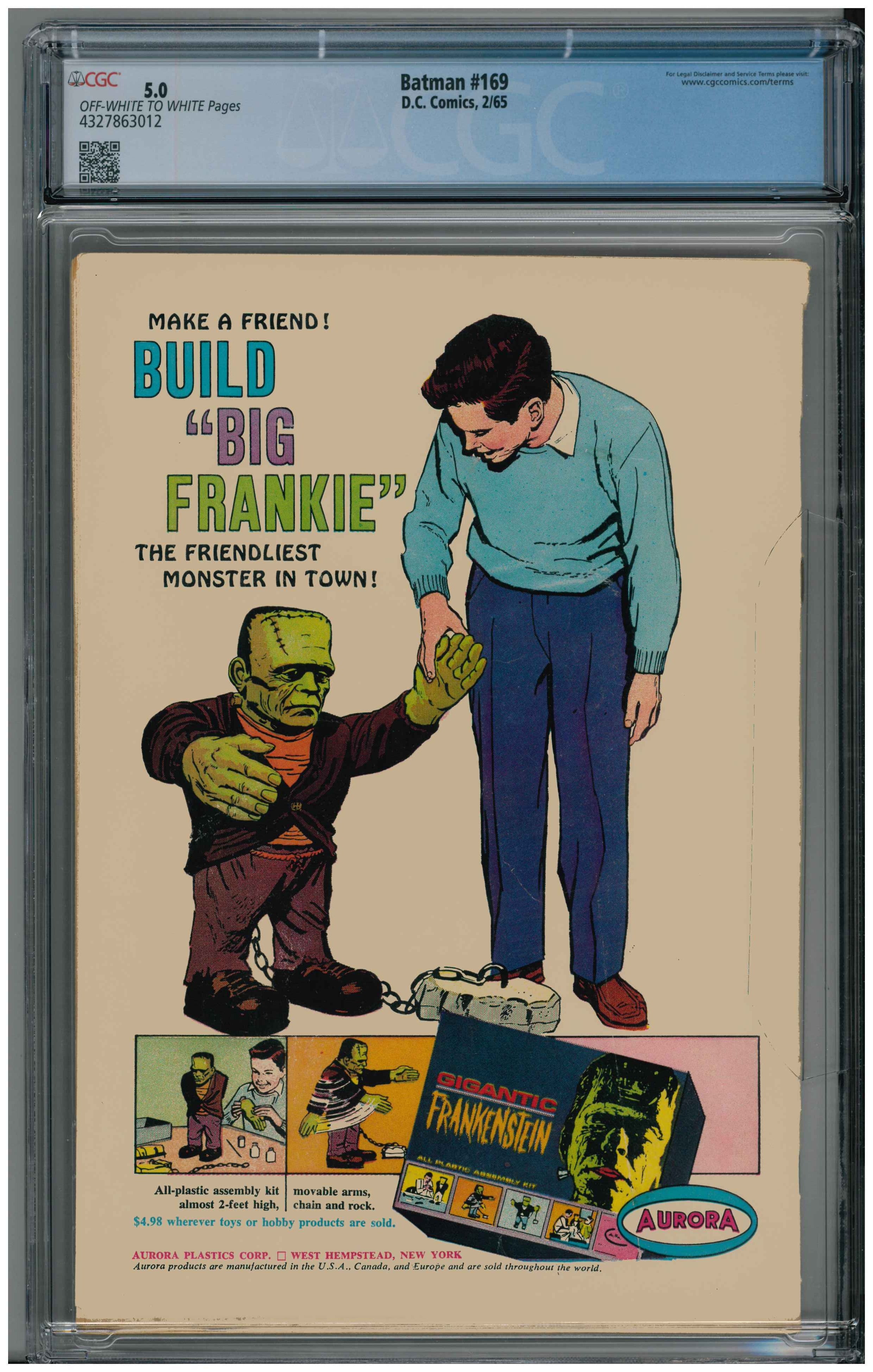 Batman #169 Rückseite