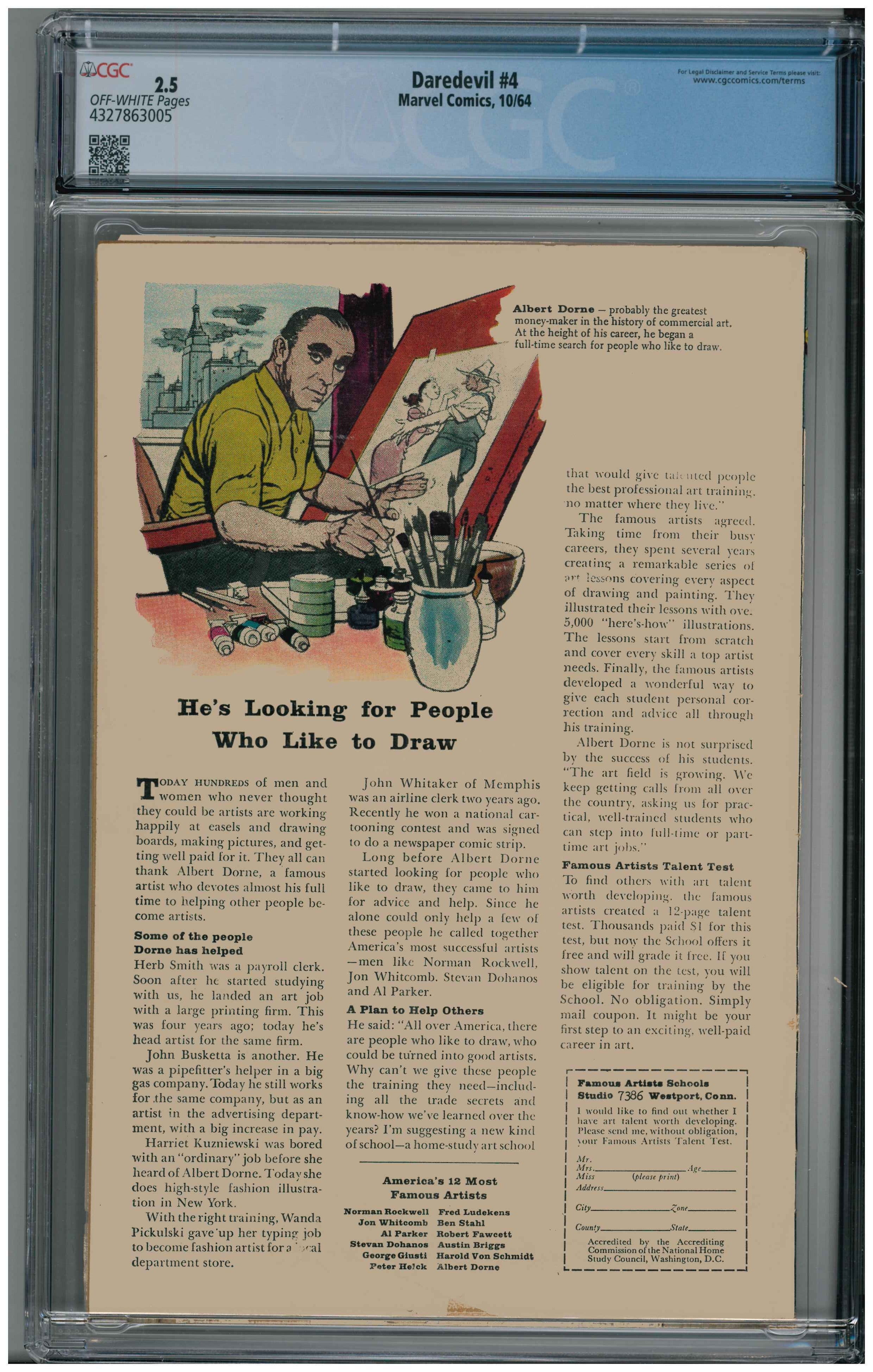 Daredevil #4 Rückseite