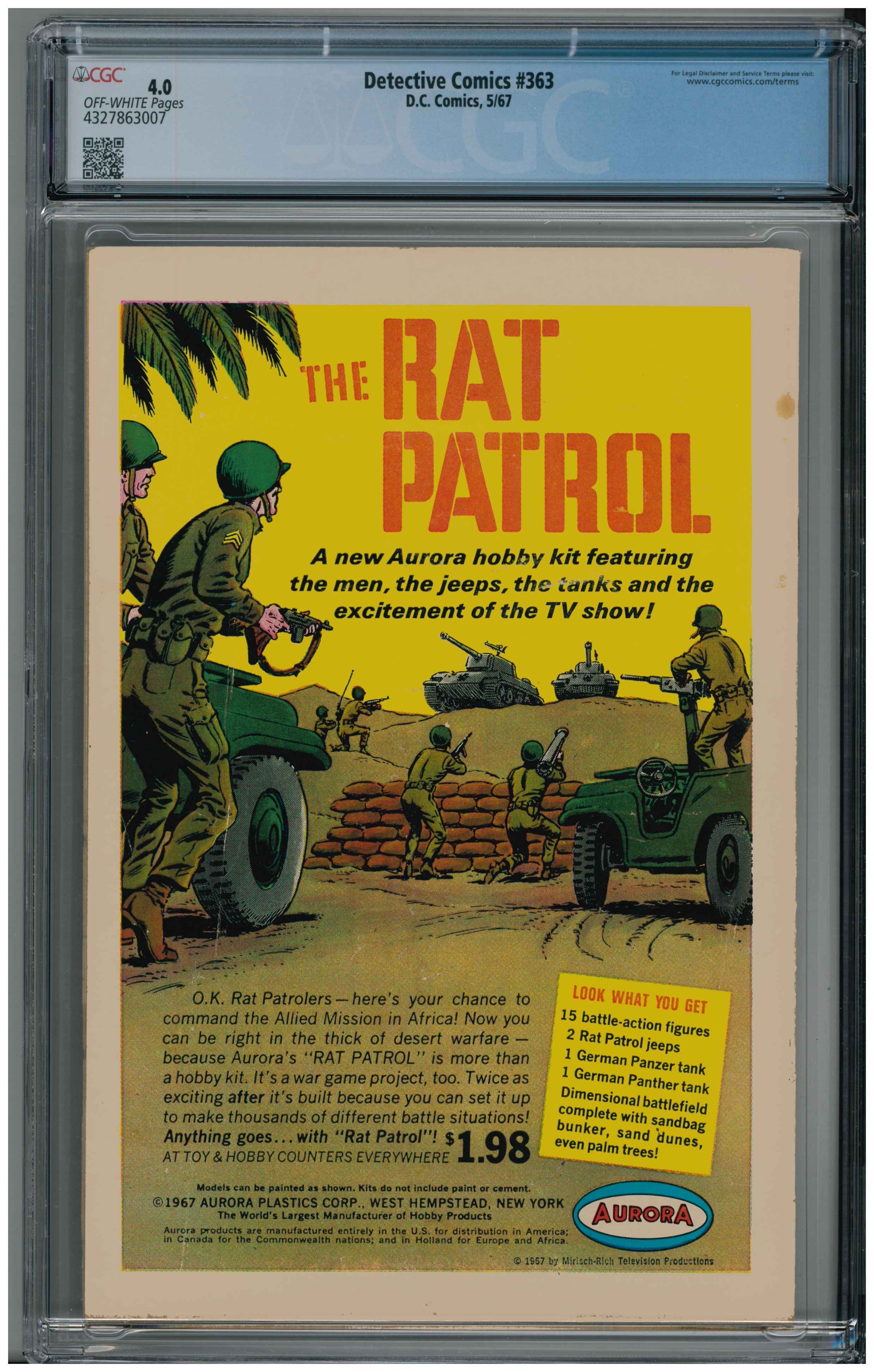 Detective Comics #363 Rückseite