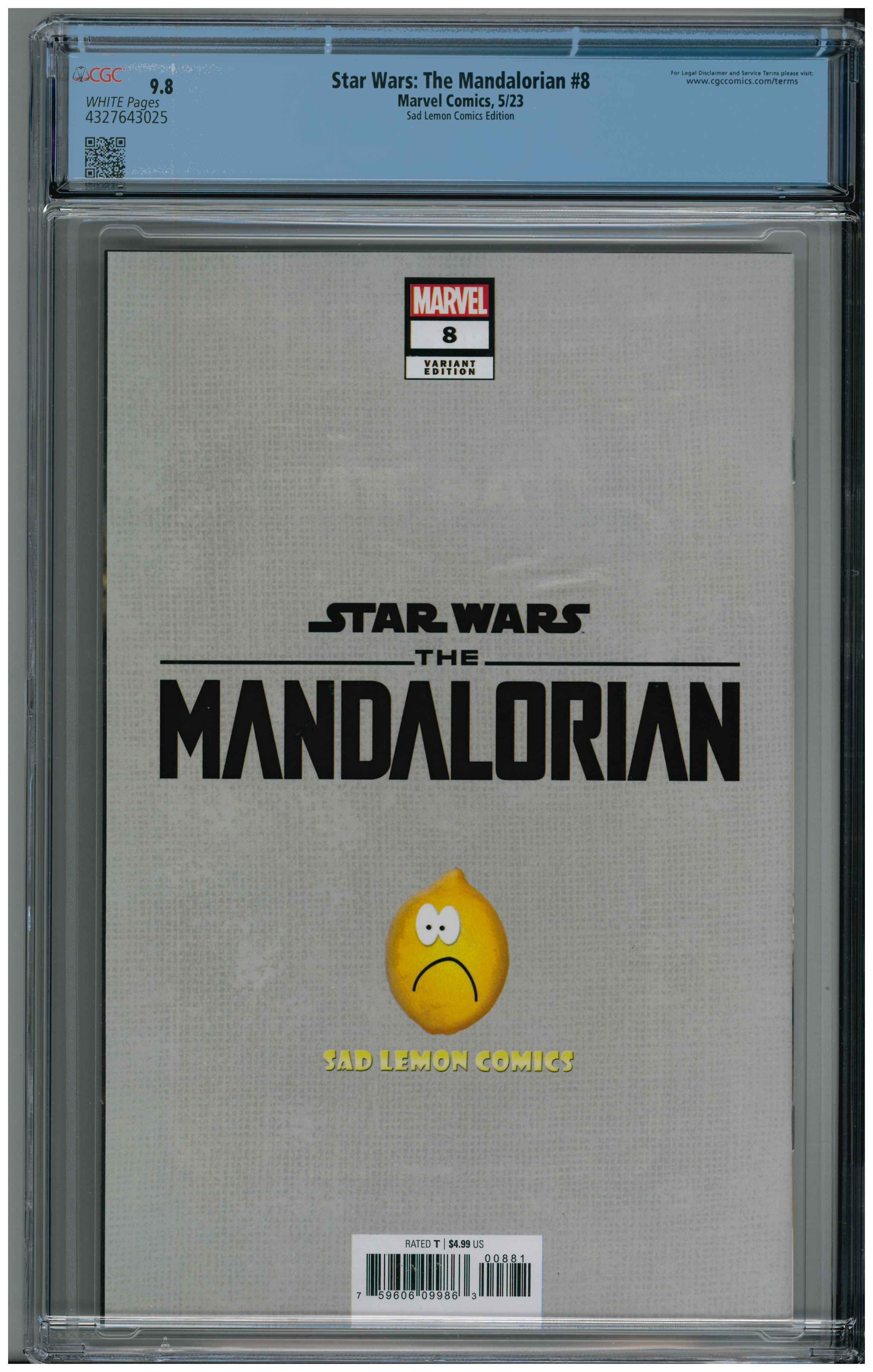 Star Wars: The Mandalorian #8 Rückseite