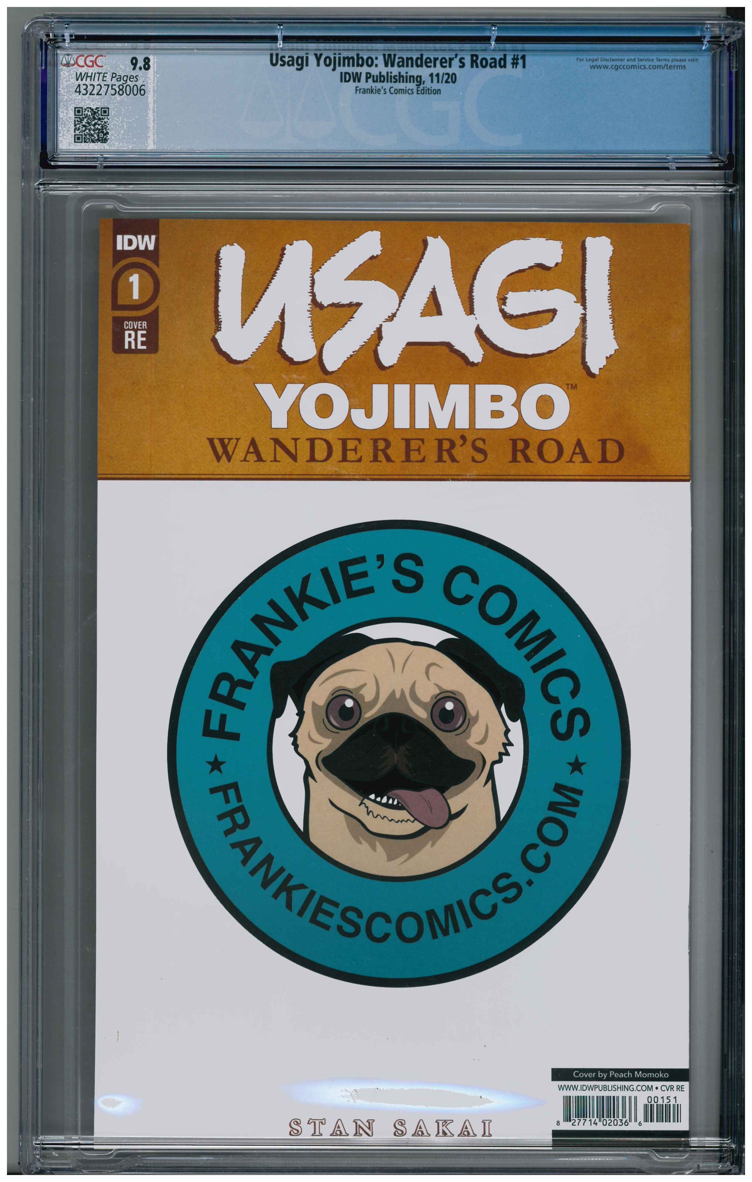 Usagi Yojimbo: Wanderers Road #1 Rücskeite