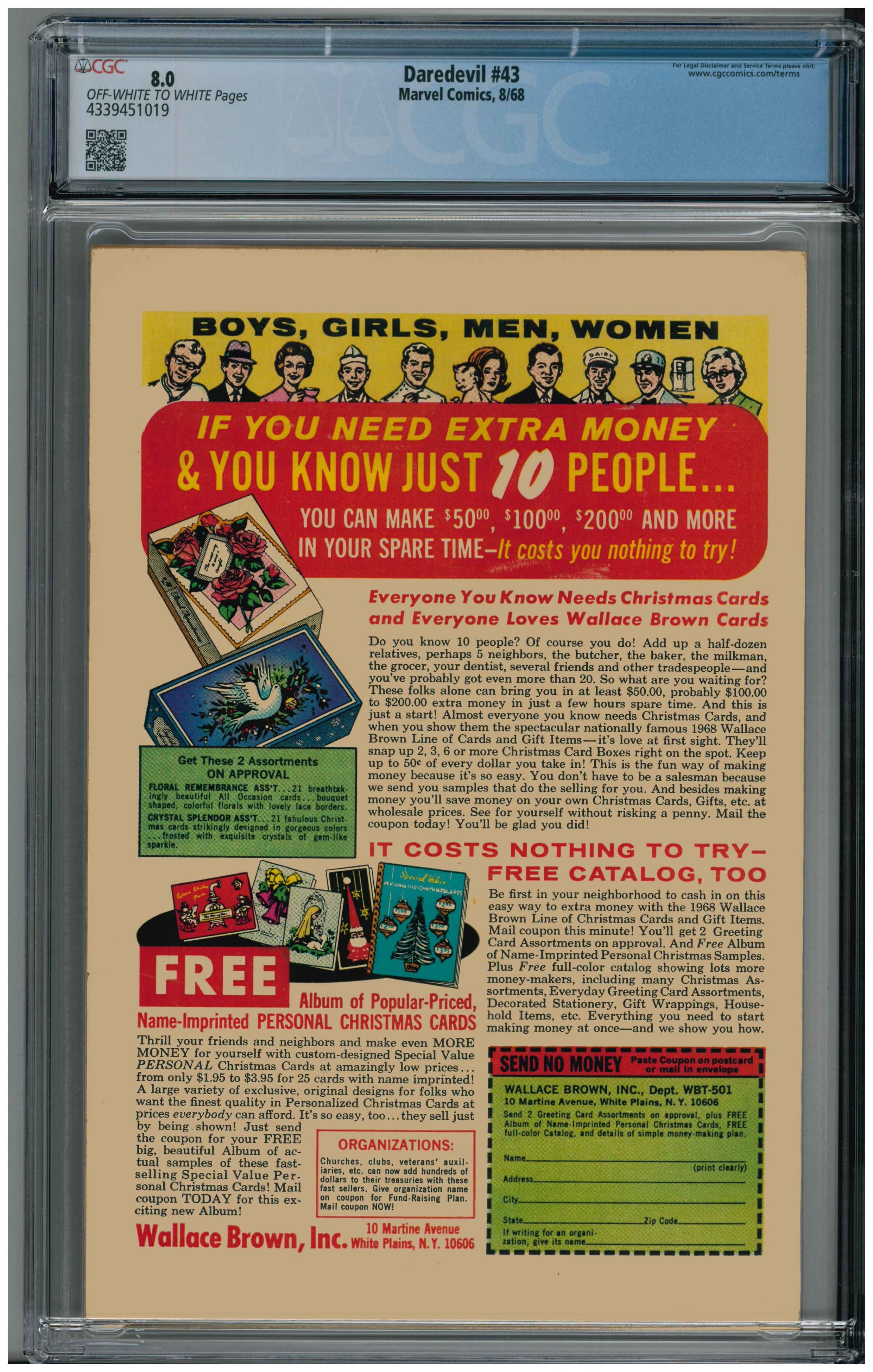 Daredevil #43 Rückseite