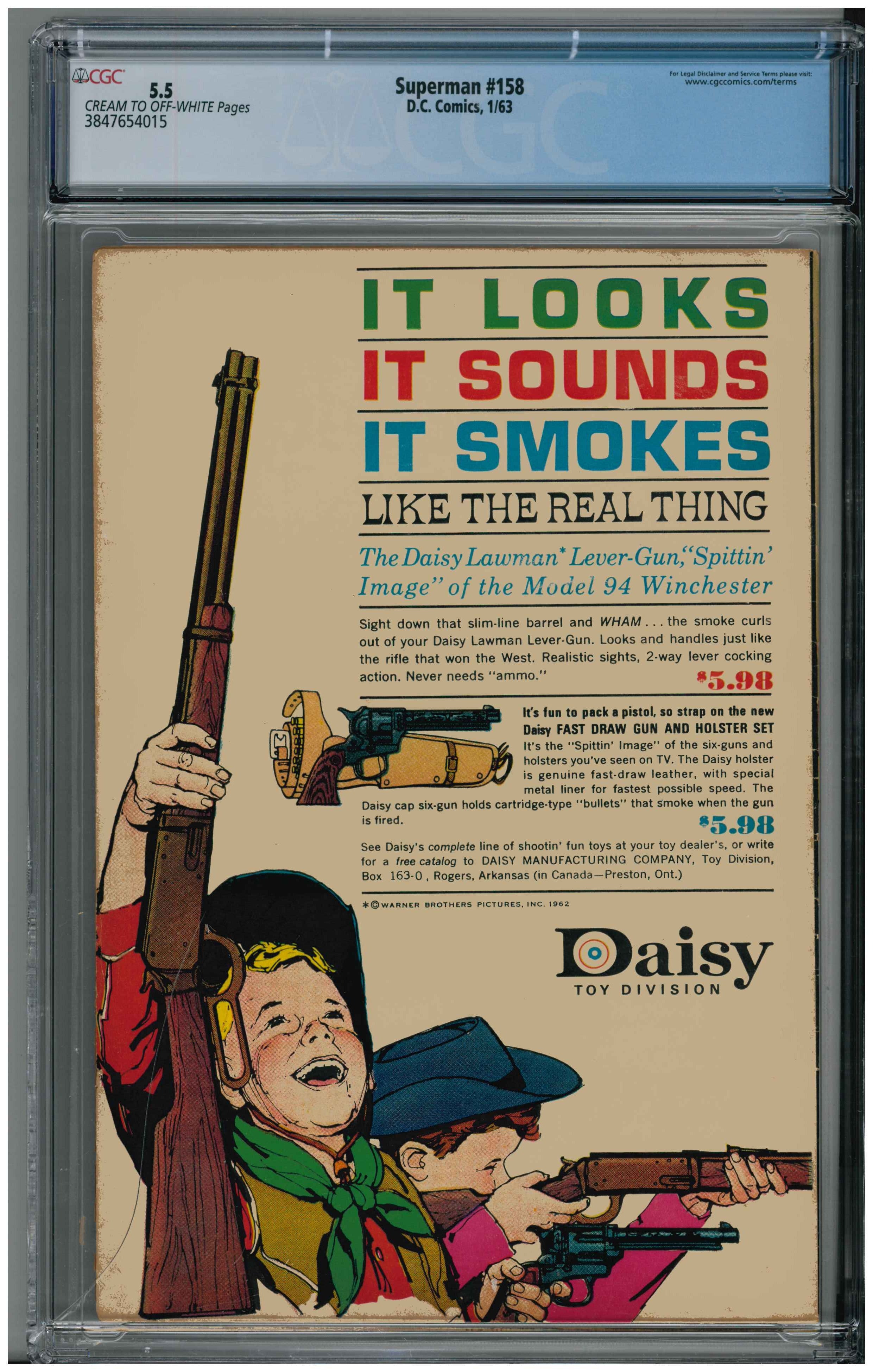 Superman #158 Rückseite