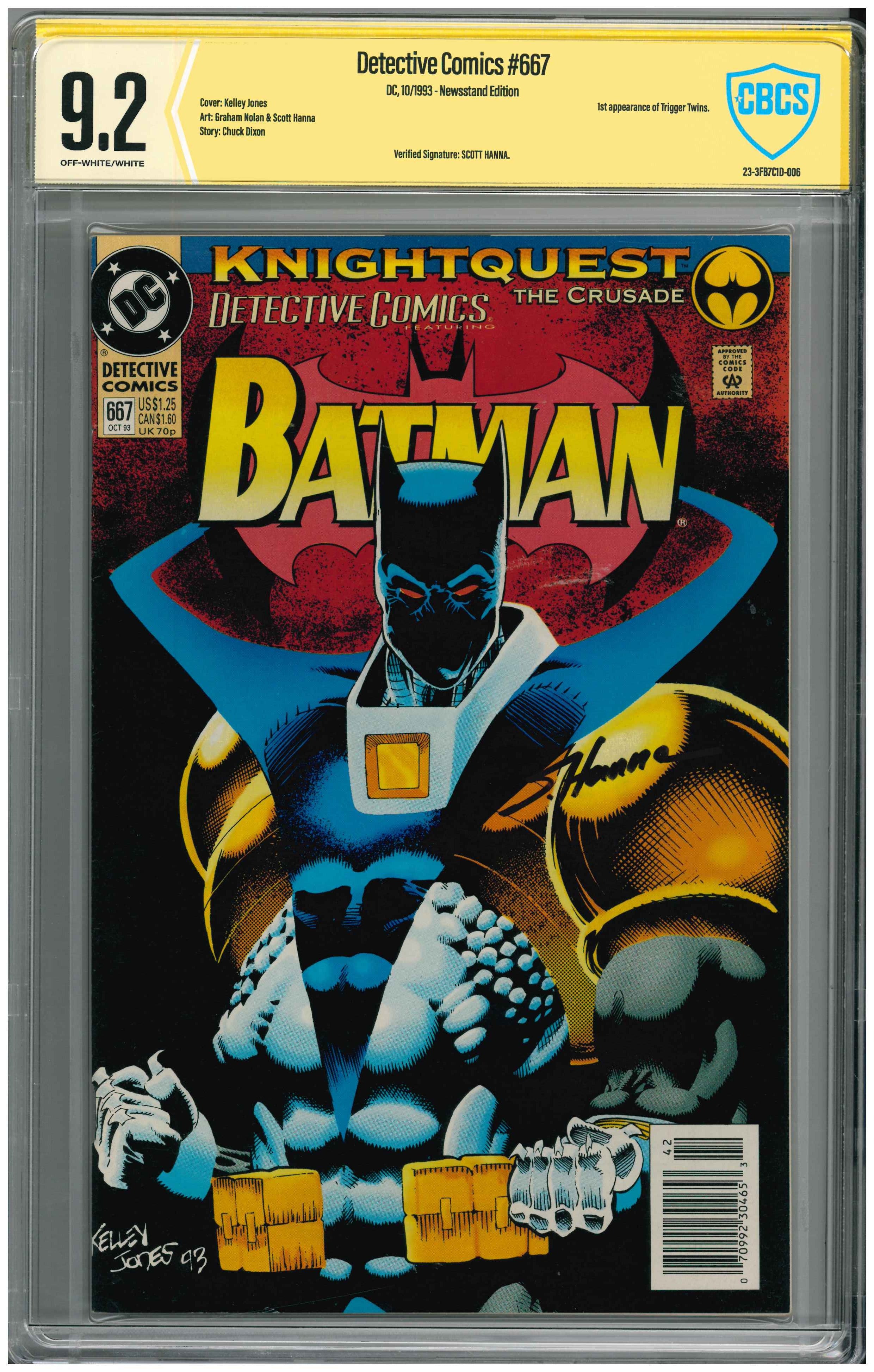 Detective Comics #667 | Unterschrieben von Scott Hanna