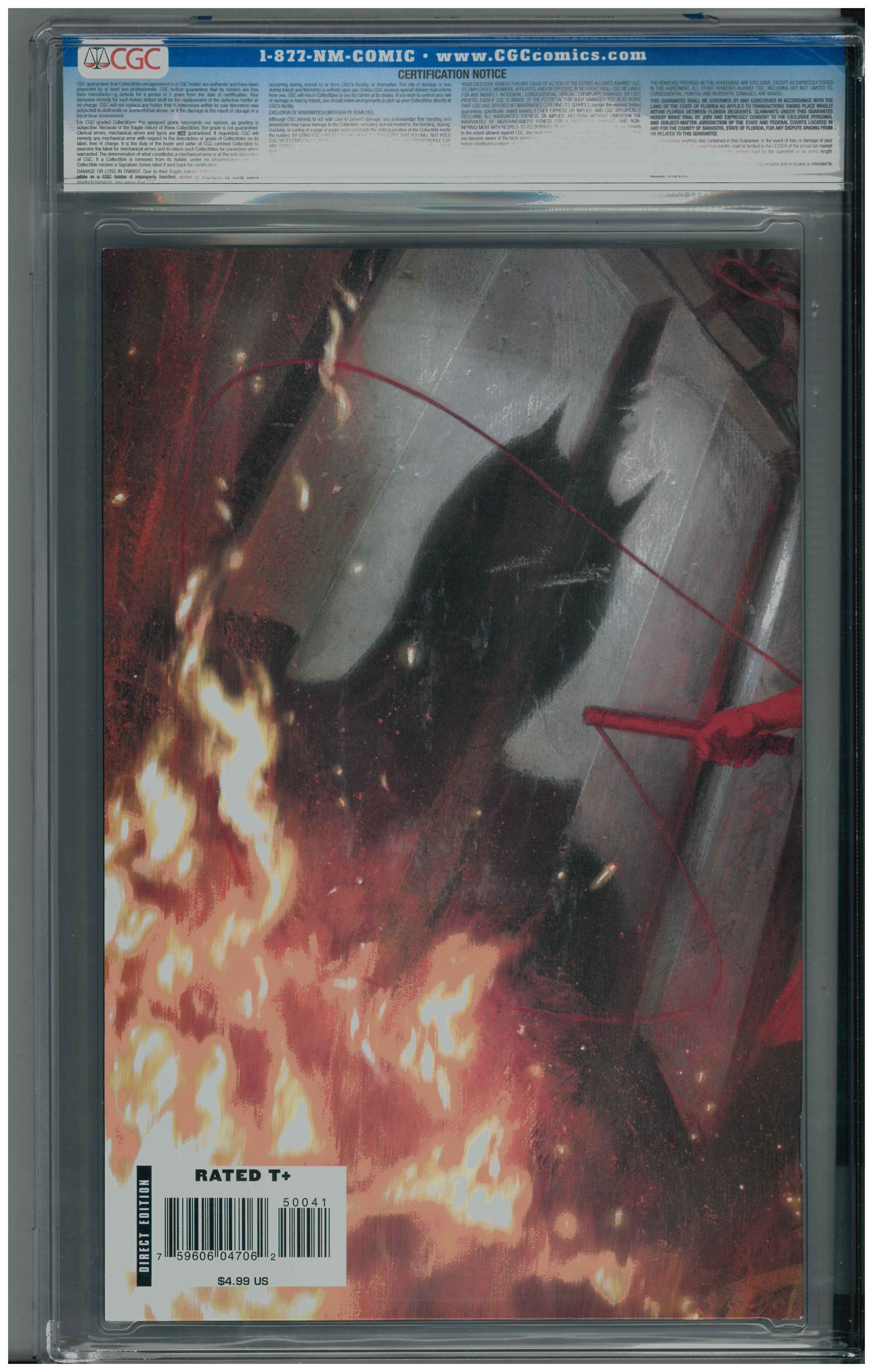 Daredevil #500 Rückseite