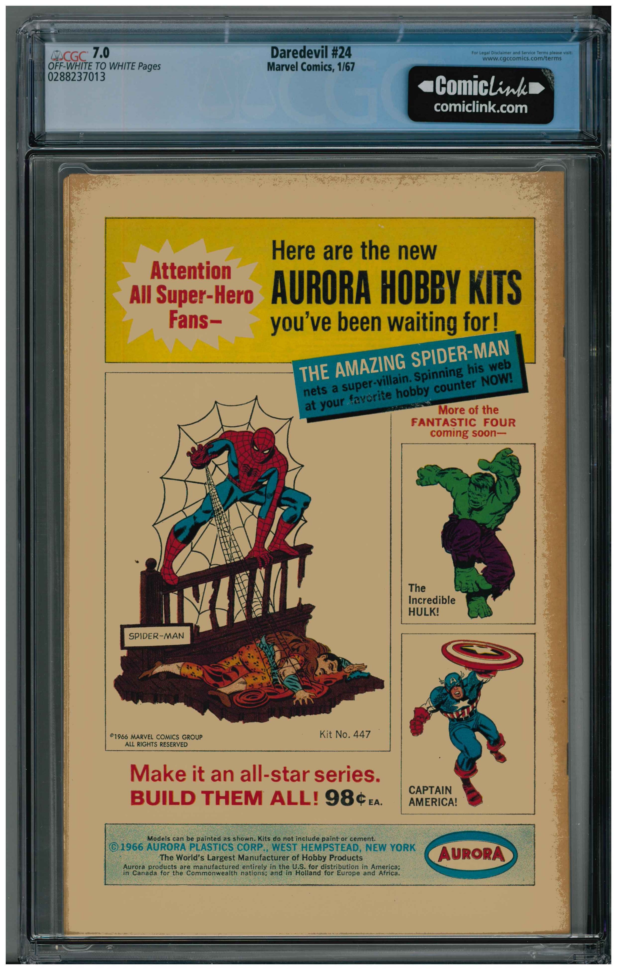 Daredevil #24 Rückseite