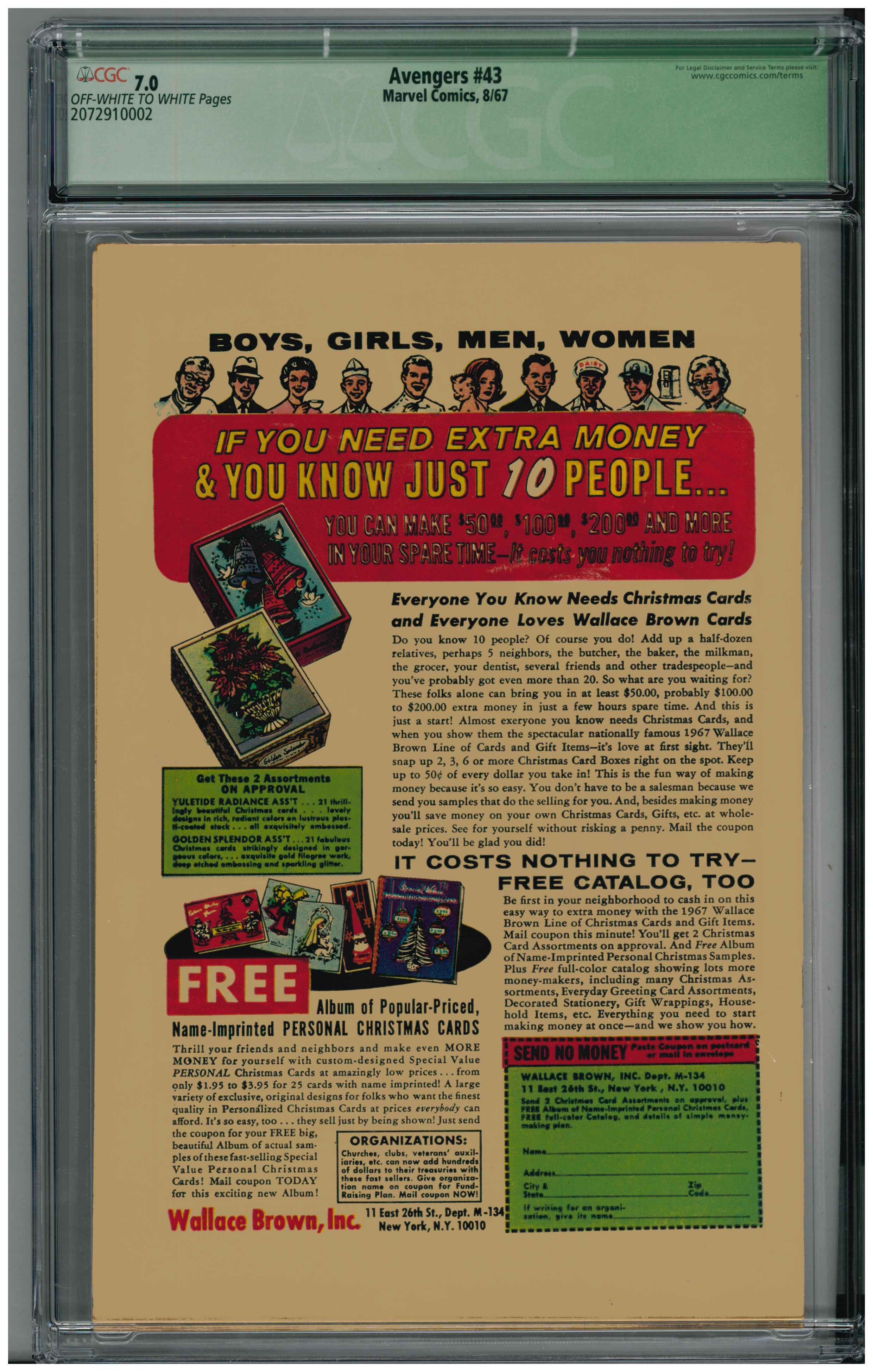 Avengers #43 Rückseite