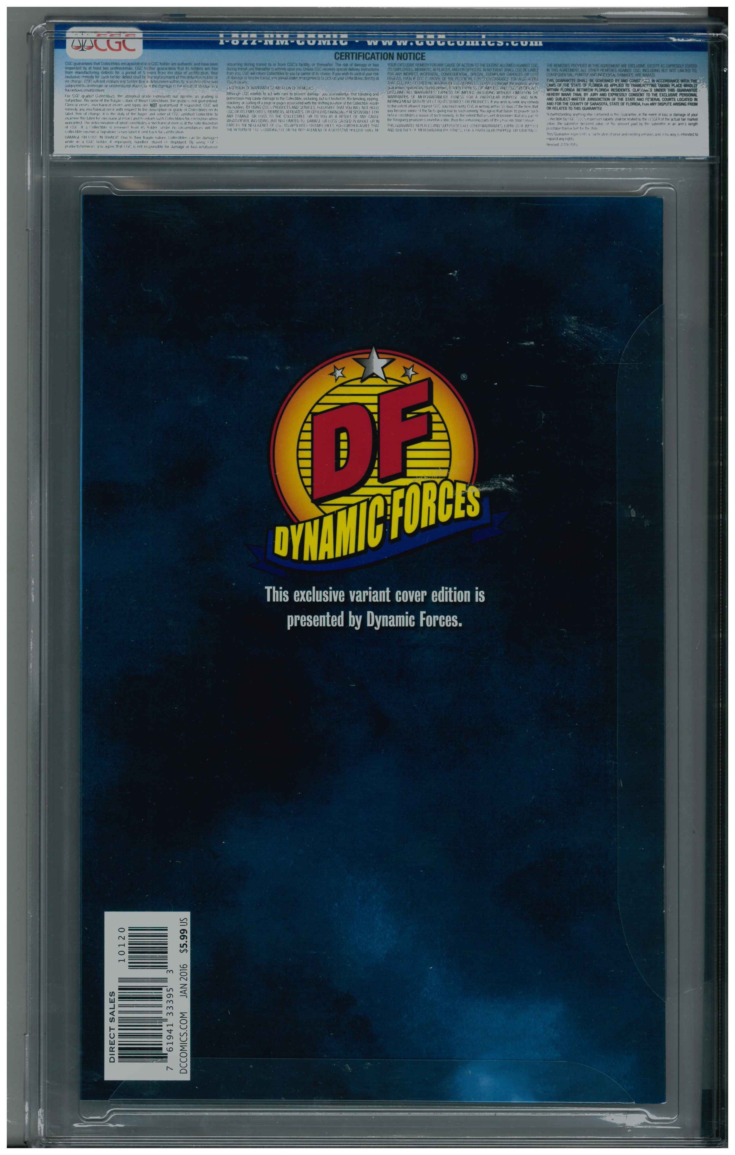 Dark Knight III: The Master Race #1 Rückseite