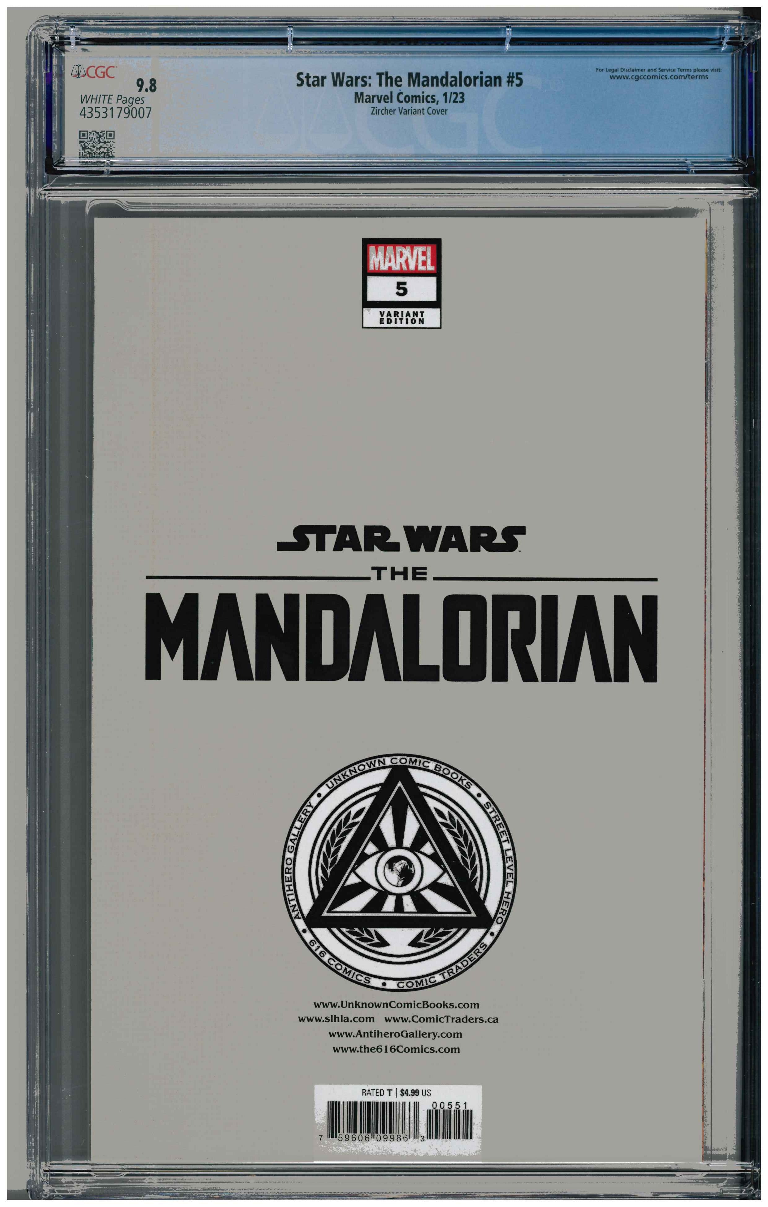 Star Wars: The Mandalorian #5 Rückseite