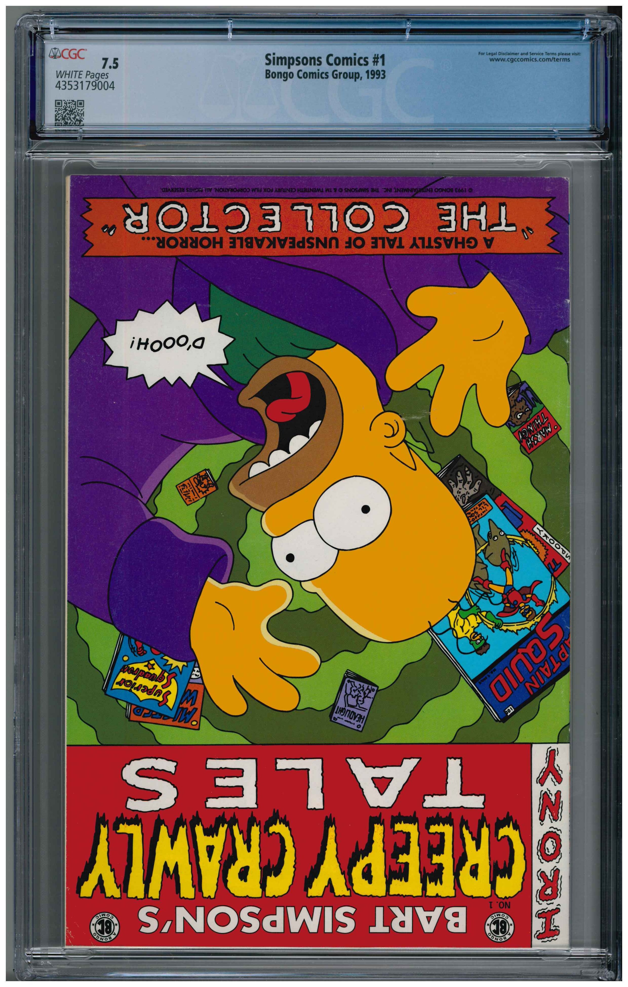 Simpson Comics #1 Rückseite