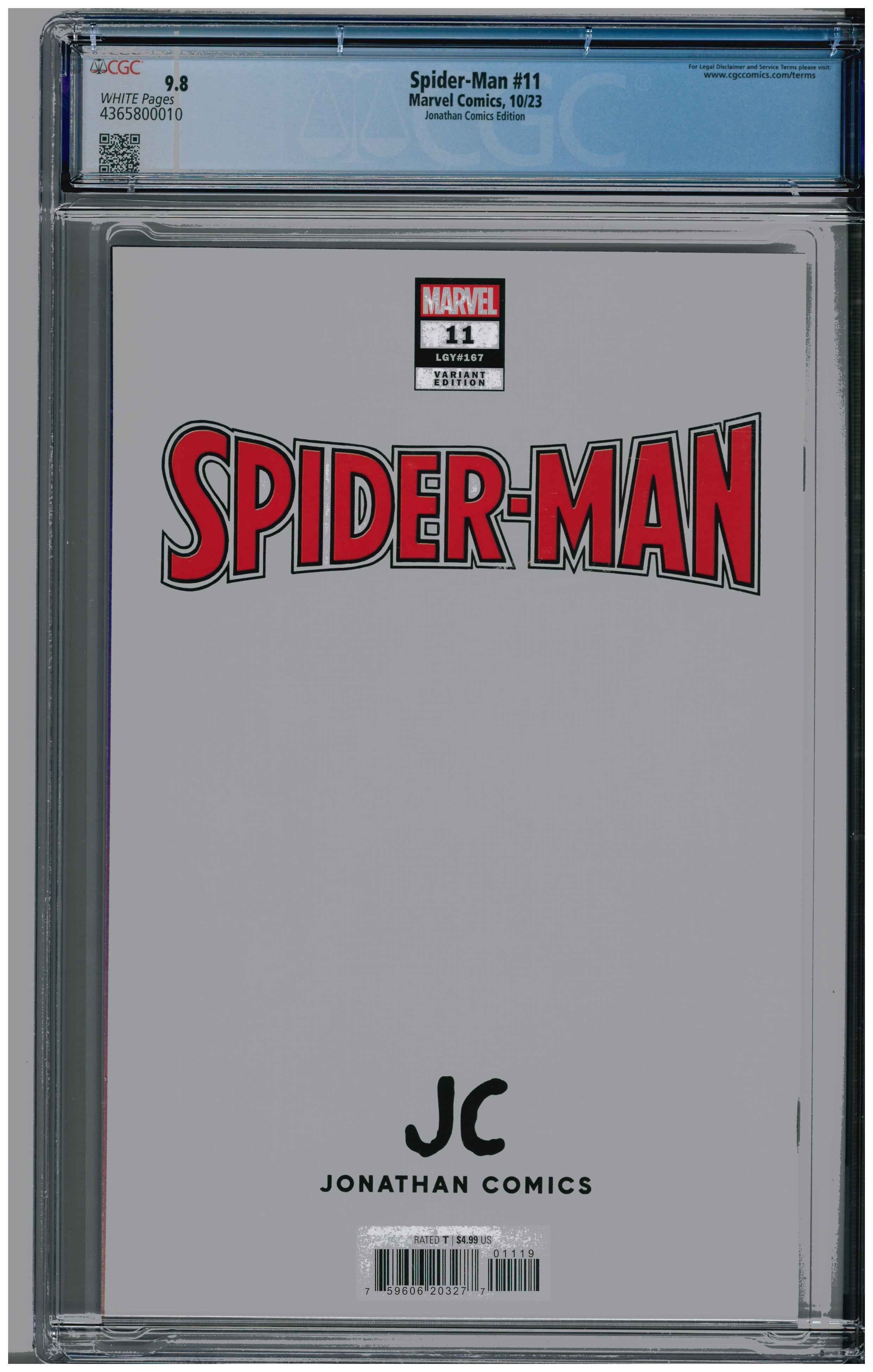Spider-Man #11 Rückseite