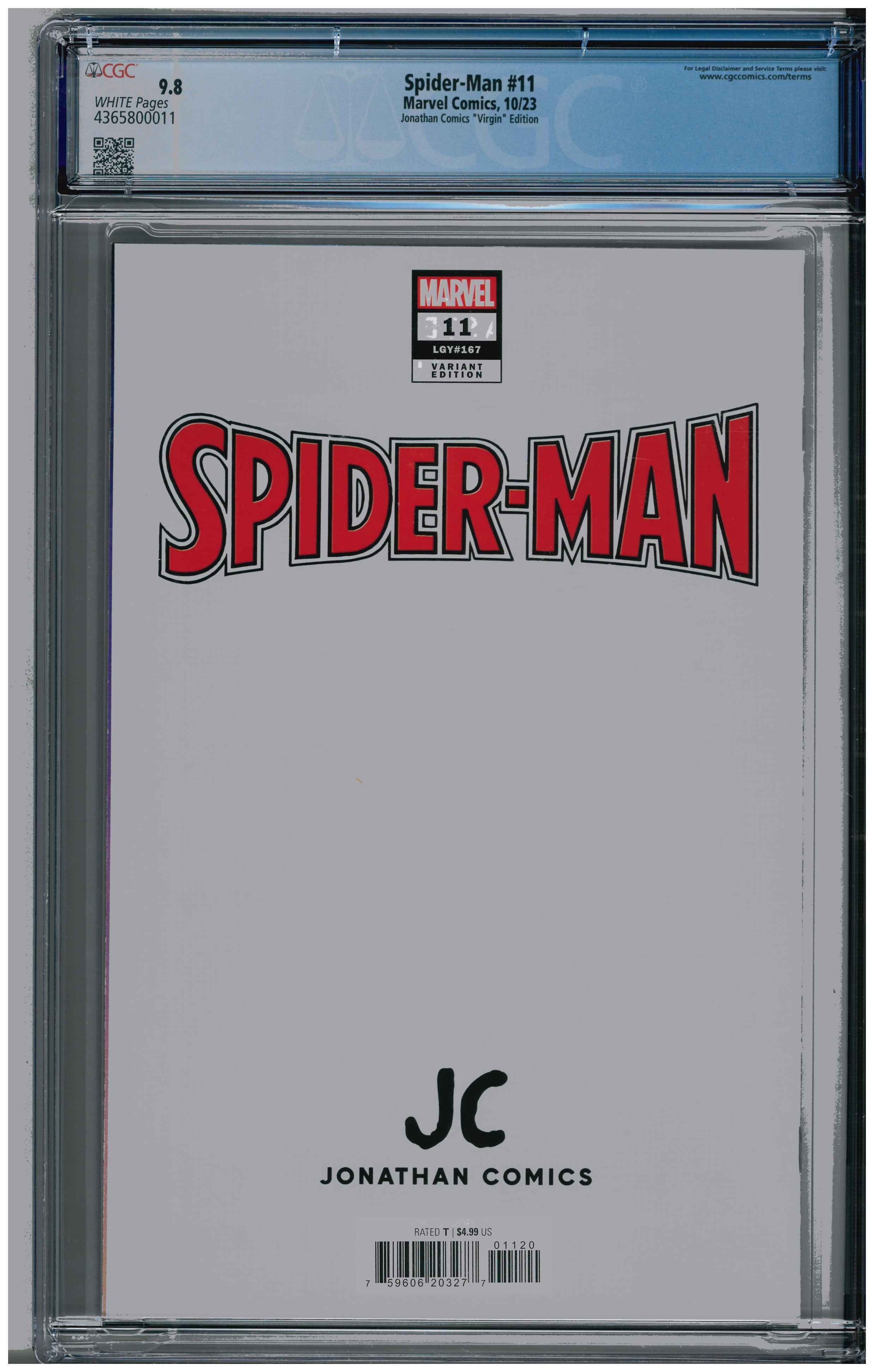 Spider-Man #11 RÜckseite