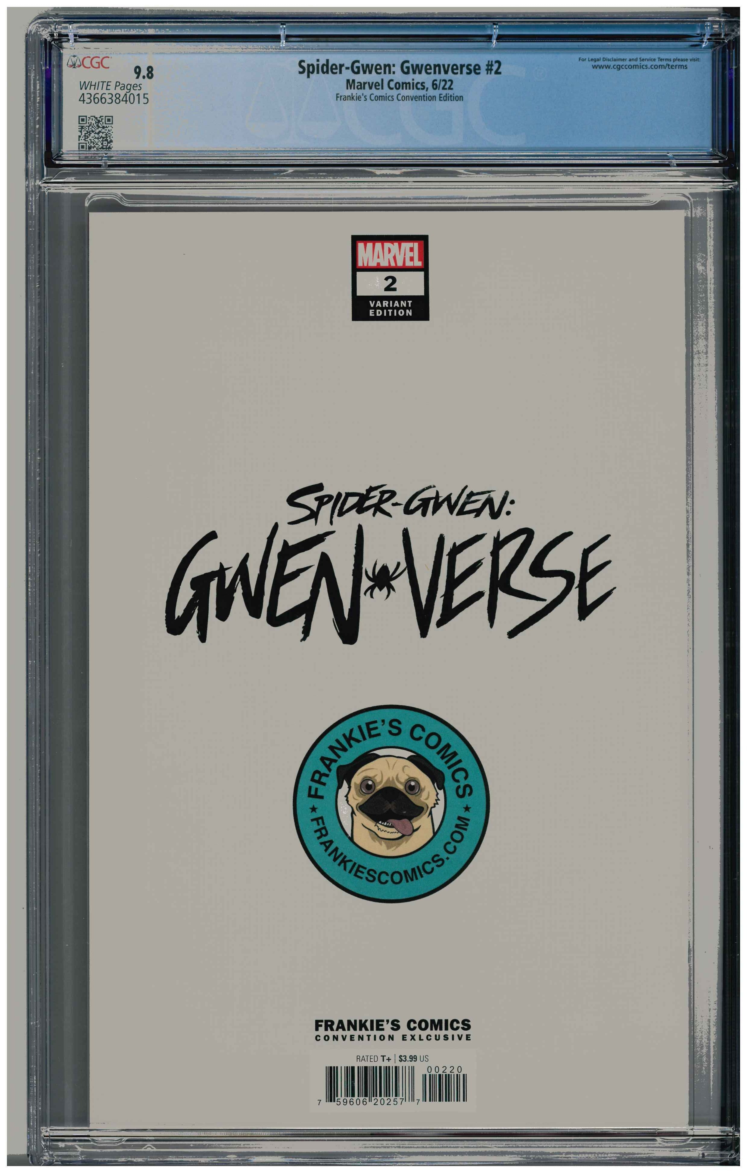 Spider-Gwen: Gwenverse #2 RÜckseite