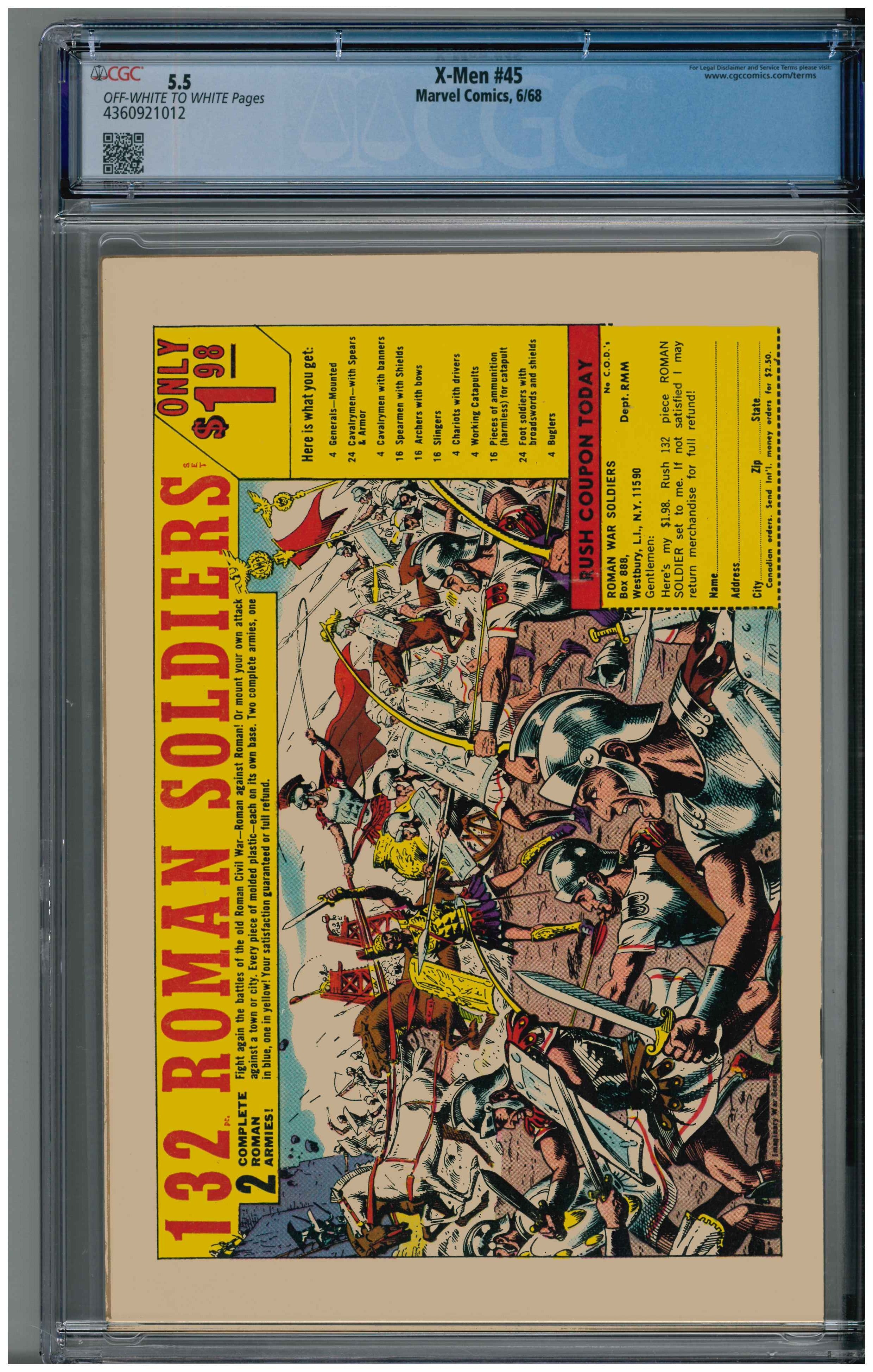 X-Men #45 Rückseite