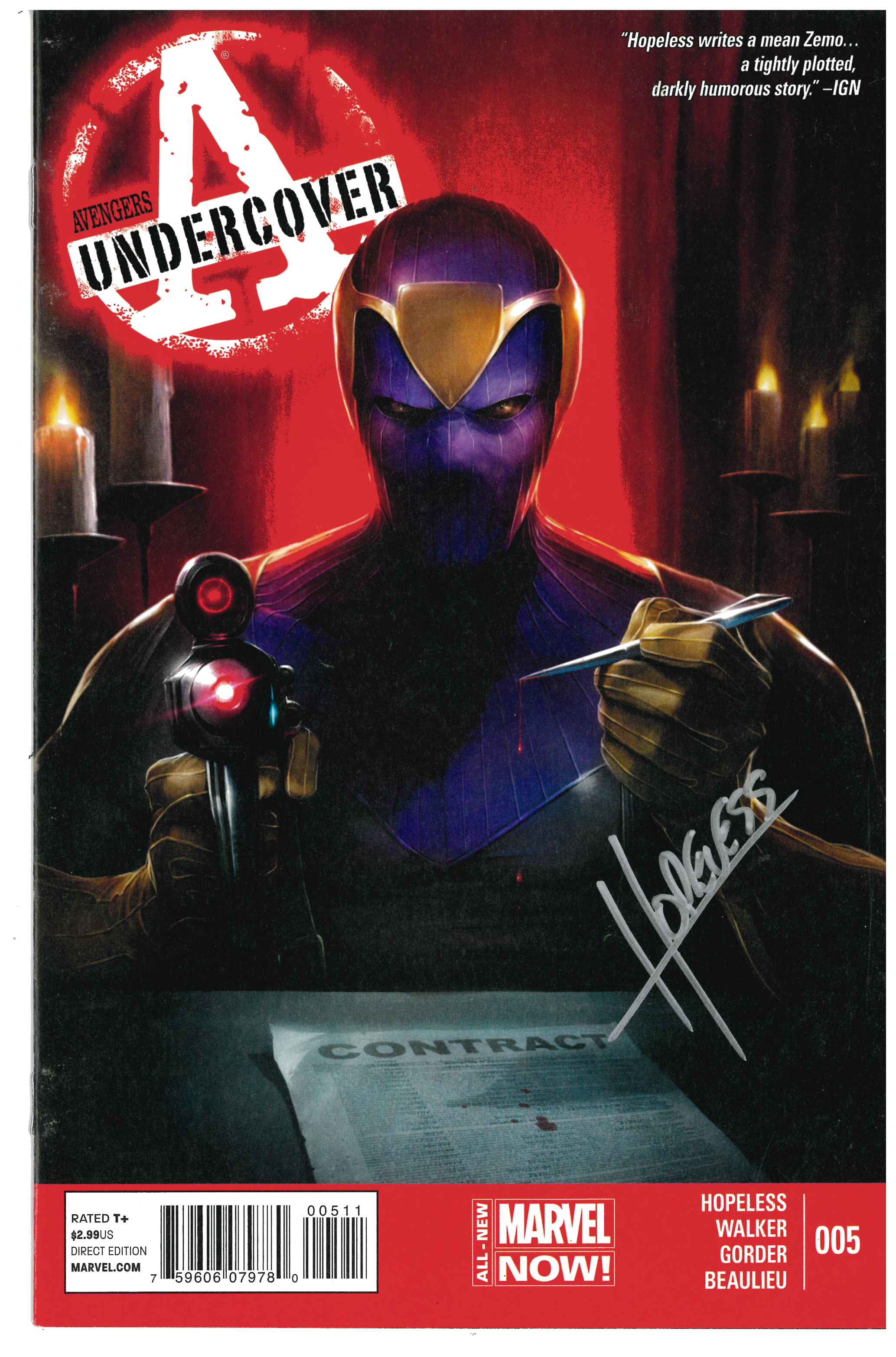 Avengers Undercover #5 | Unterschrieben von Dennis Hallum