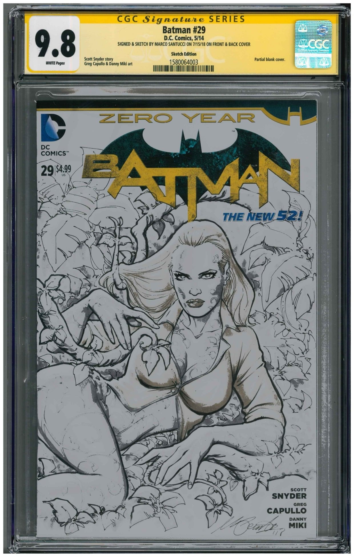 Batman #29 | Unterschrieben und Sketch von Marco Santucci