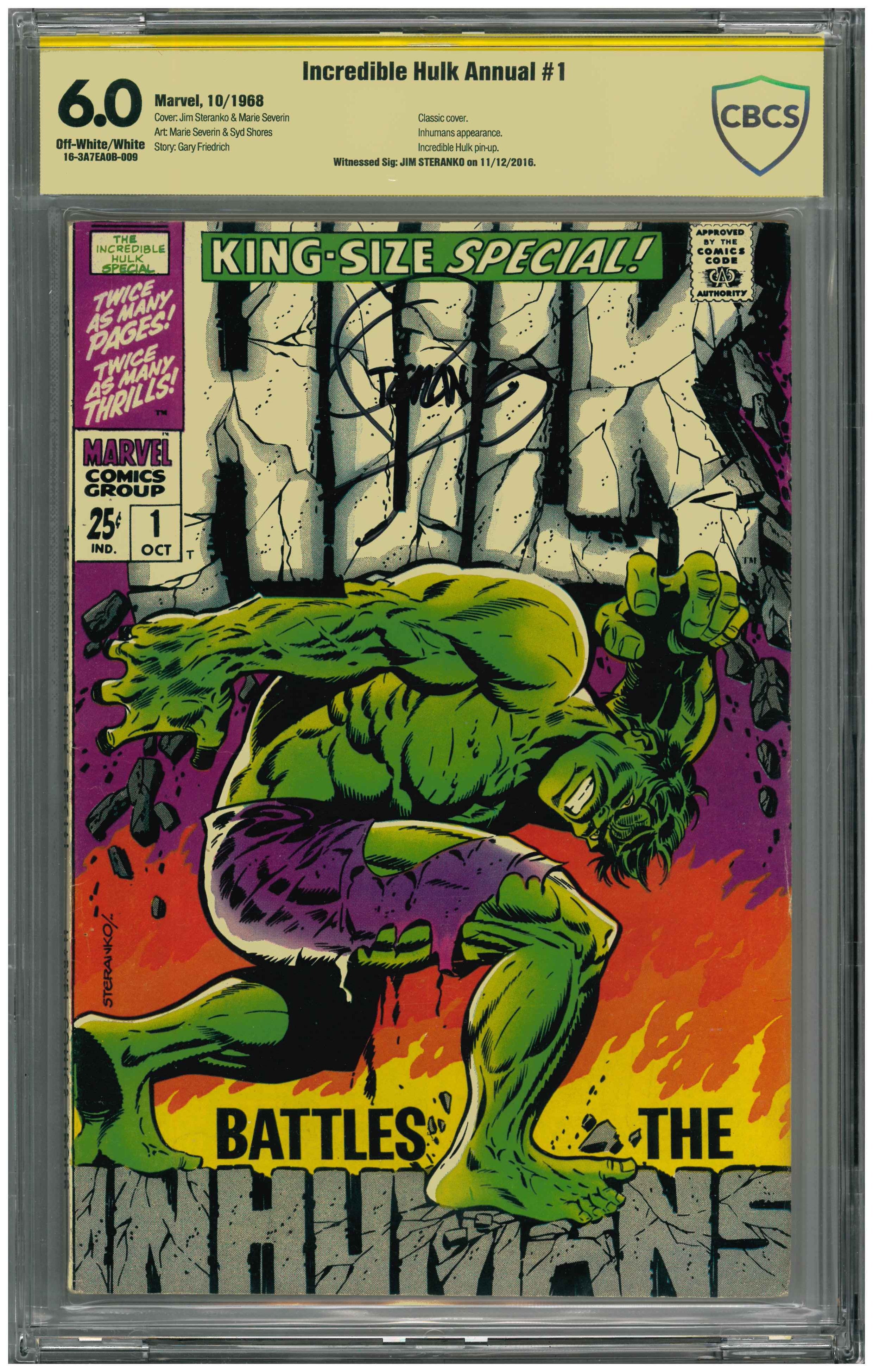 Incredible Hulk Annual #1 | Unterschrieben von Jim Steranko