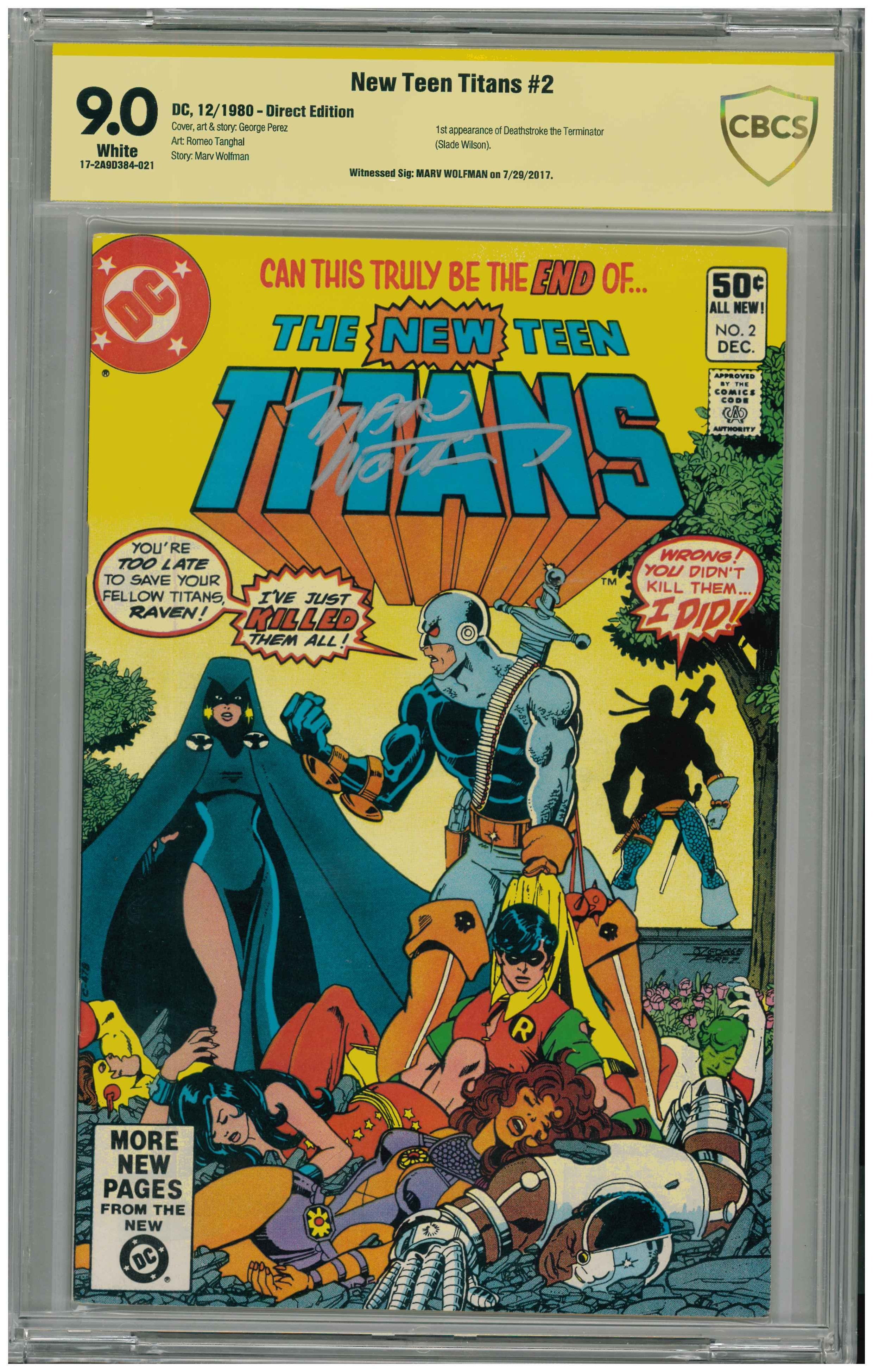 New Teen Titans #2 | Unterschrieben von Marv Wolfman