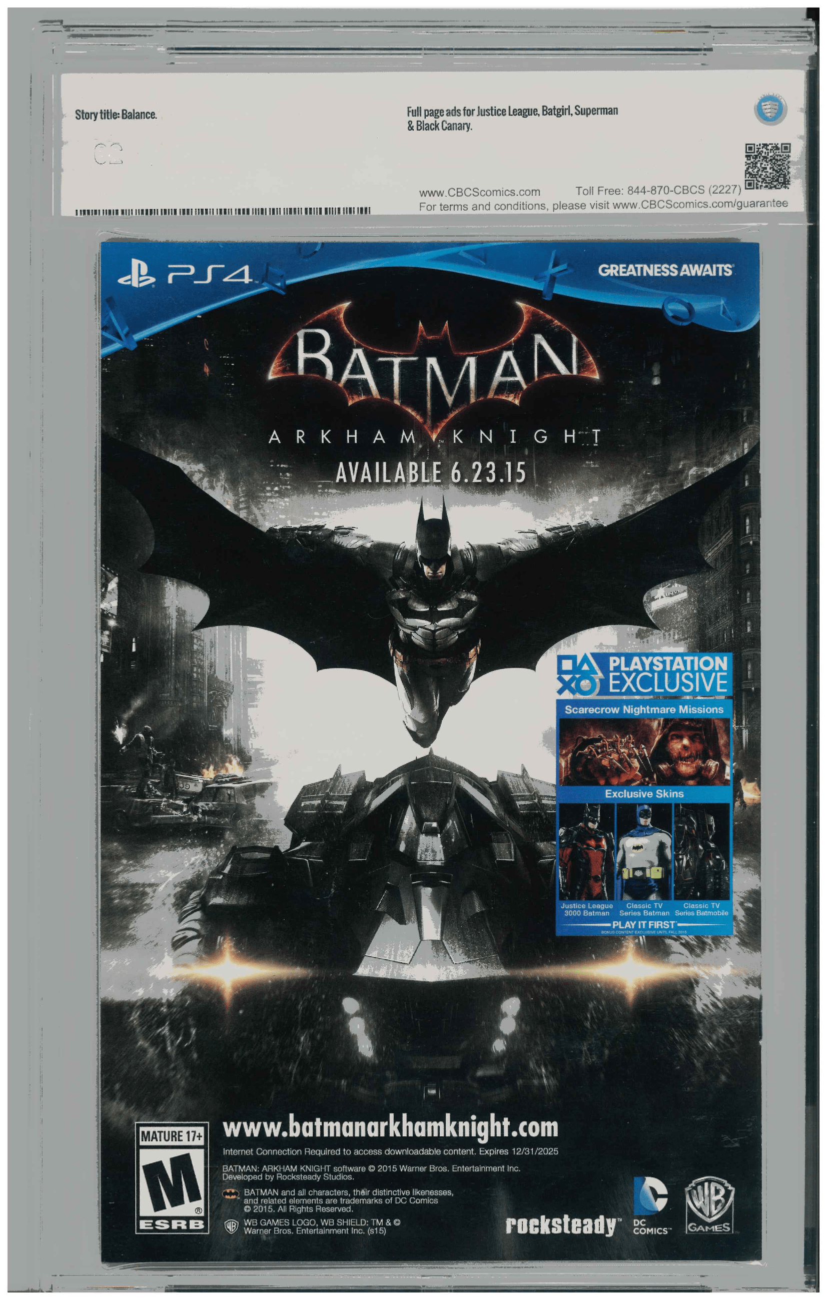 Wonder Woman #41 backside