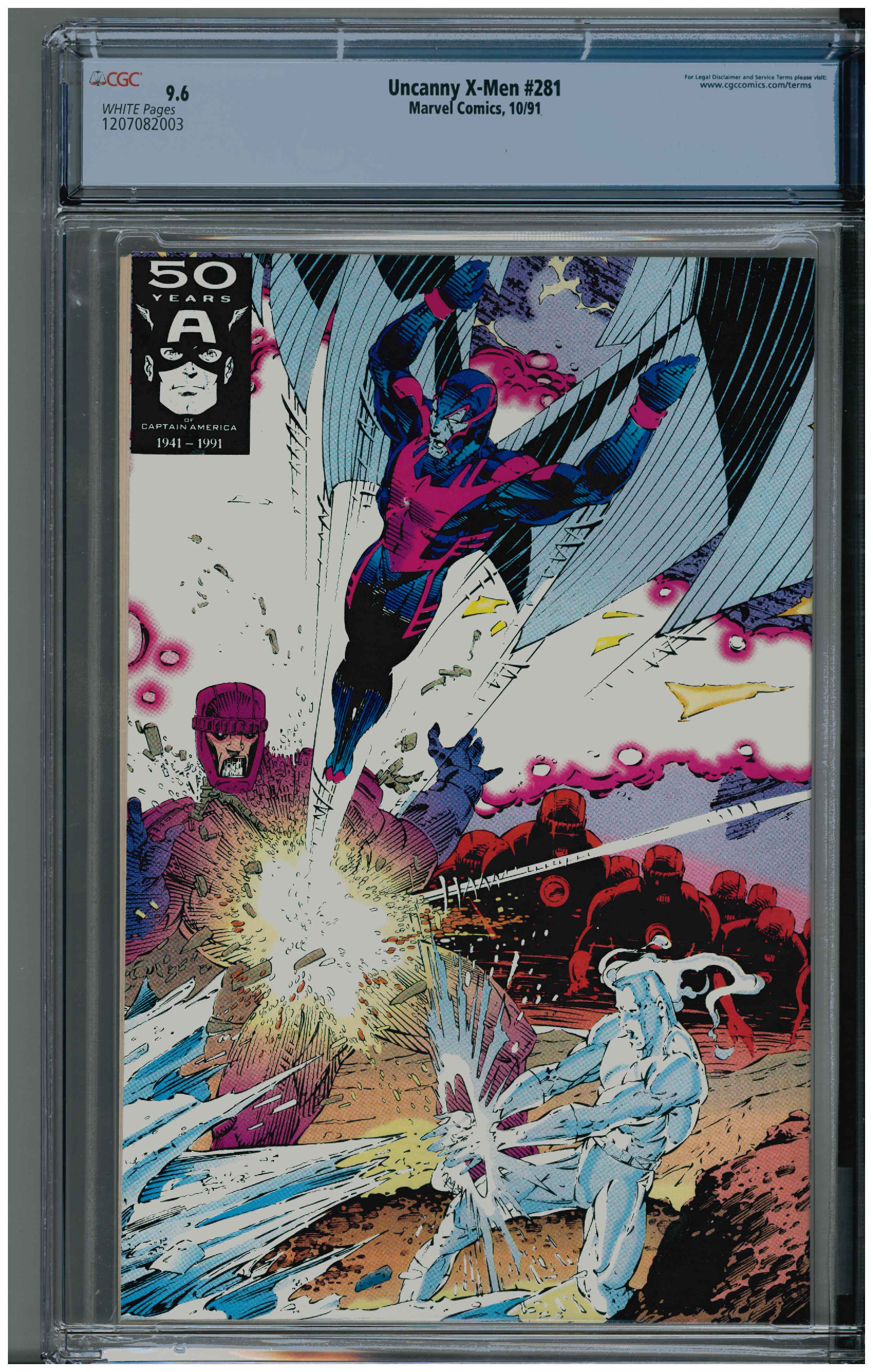 Uncanny X-Men #281 backside