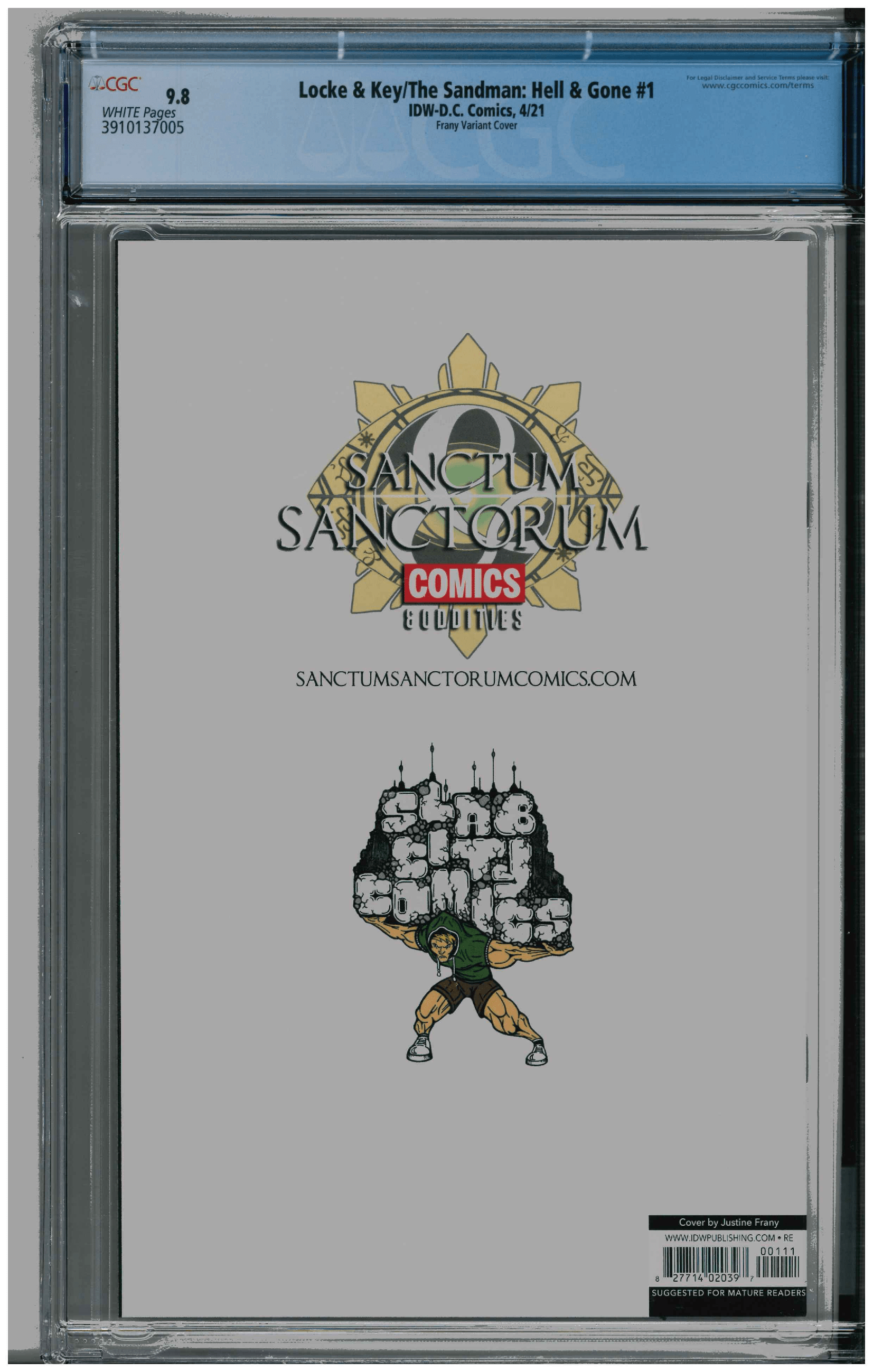 Locke & Key/The Sandman: Hell & Gone #1 backside