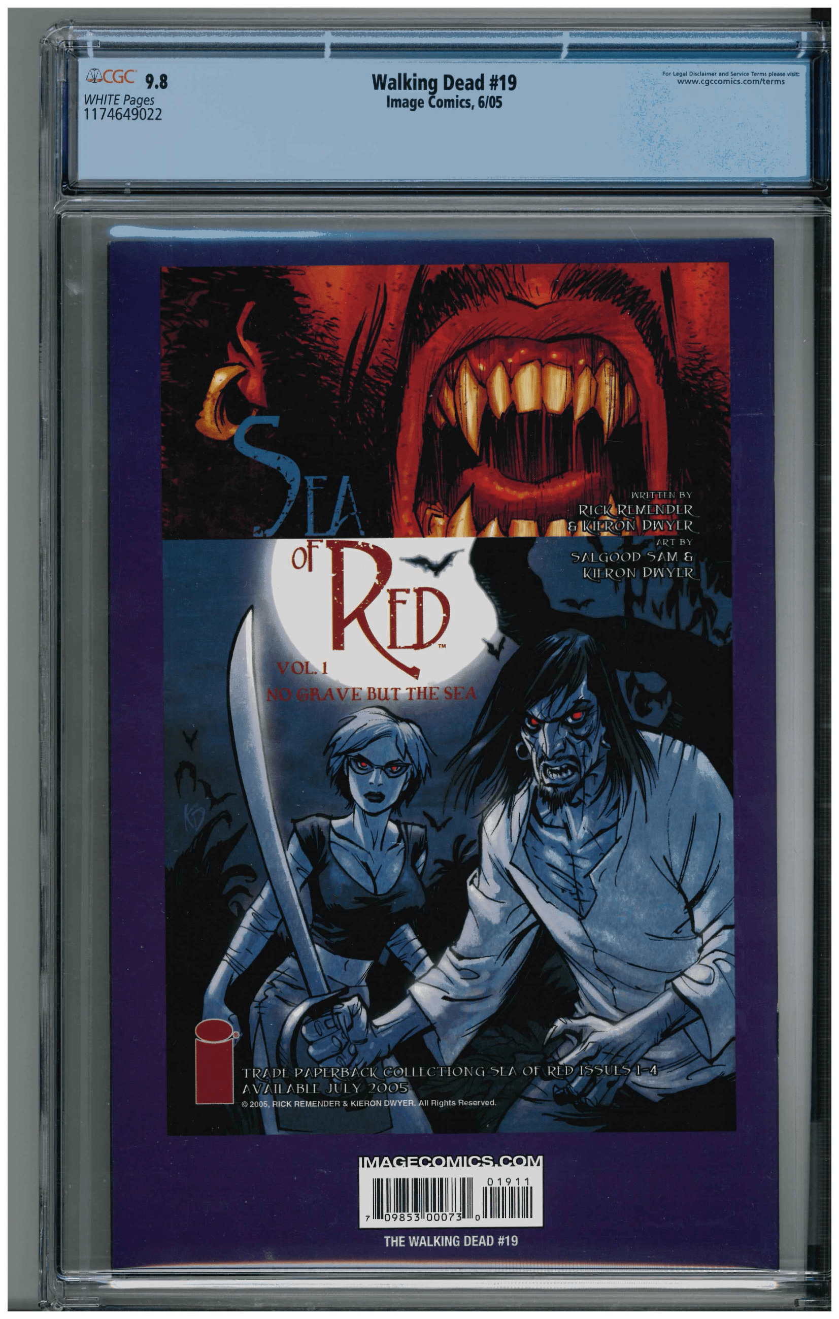 Walking Dead #19 backside