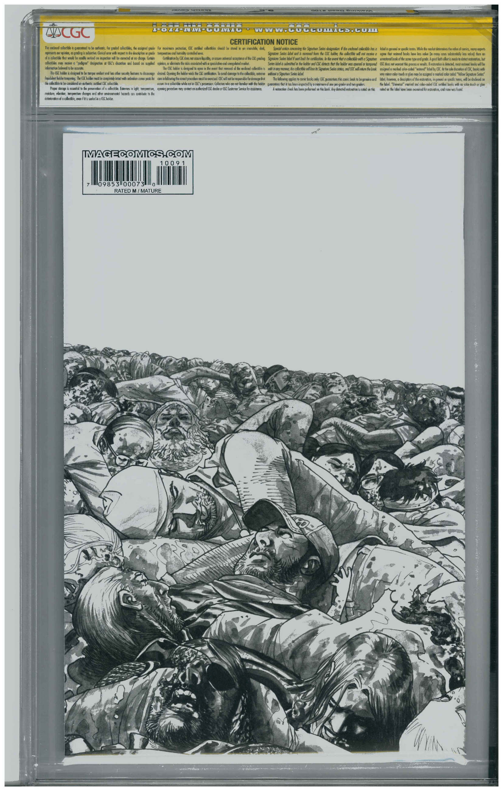 Walking Dead #100 backside