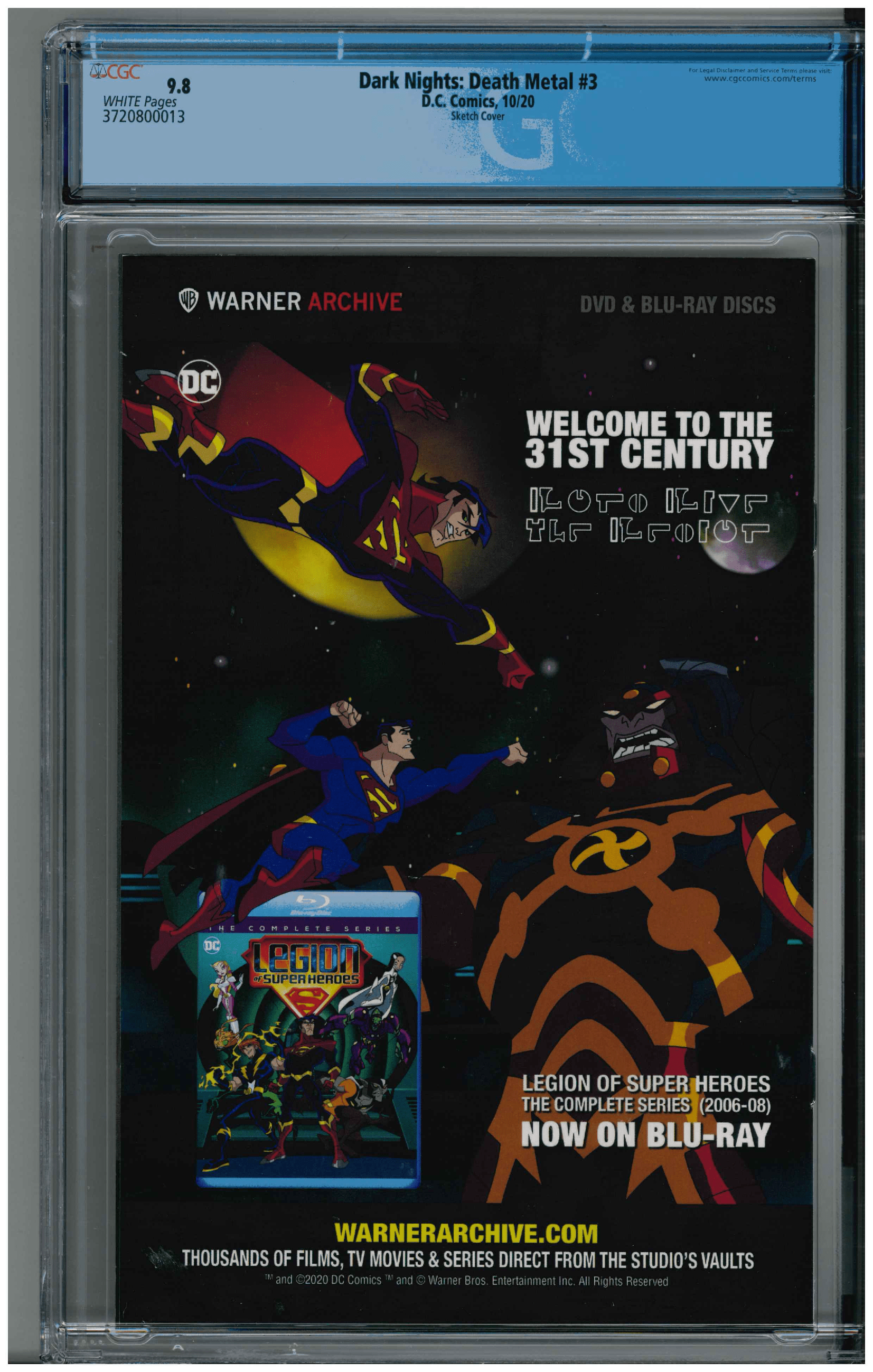 Dark Nights: Death Metal #3 backside