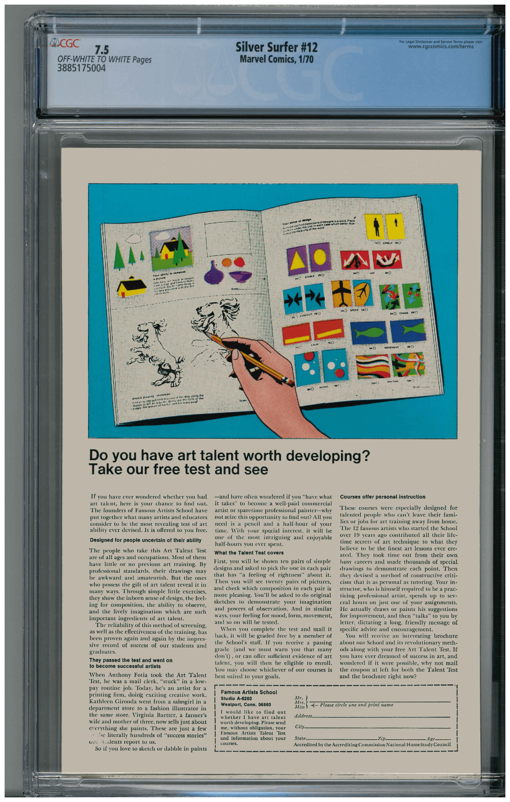 Silver Surfer #12 backside