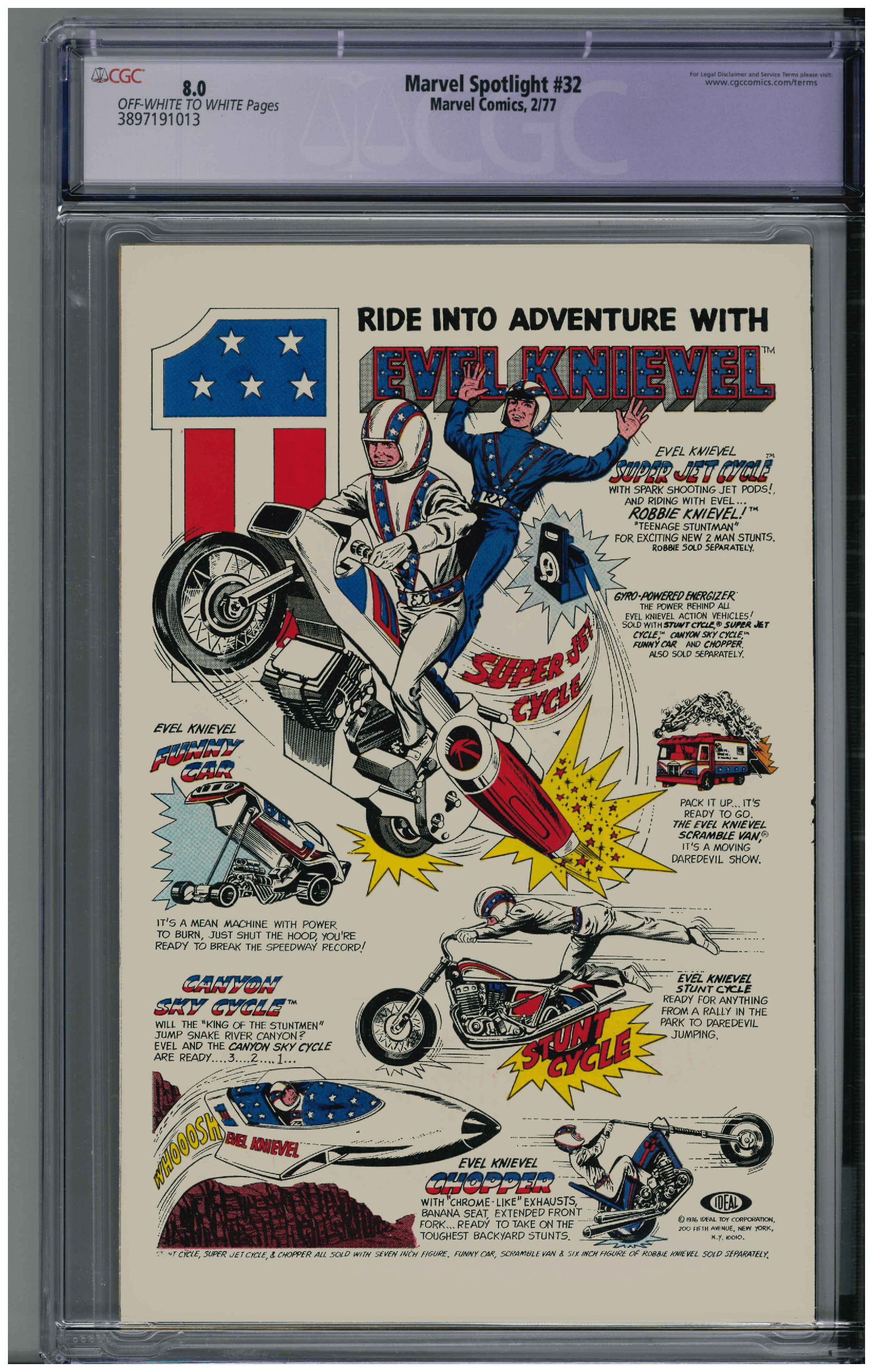 Marvel Spotlight #32 backside