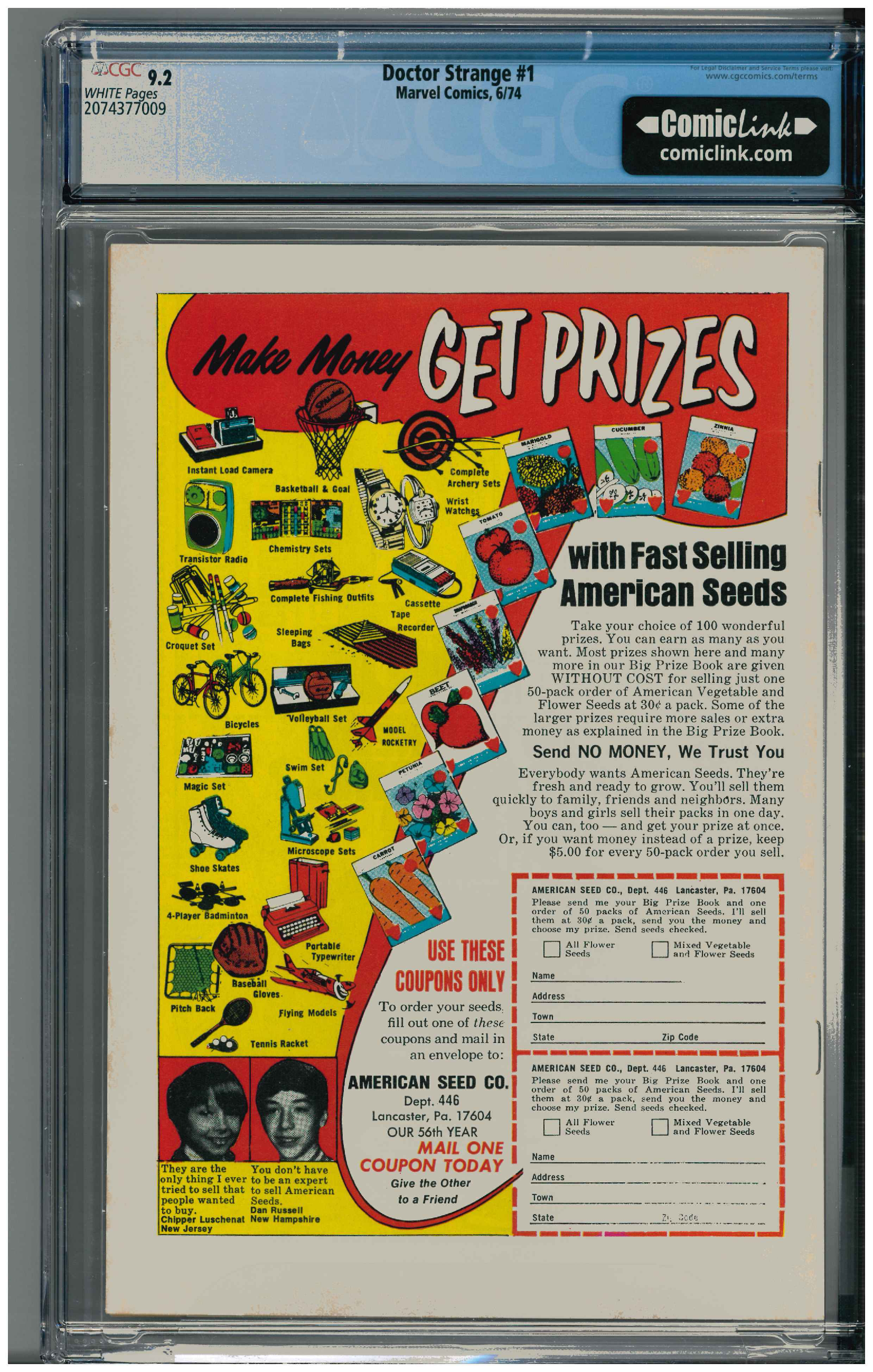 Doctor Strange #1 backside