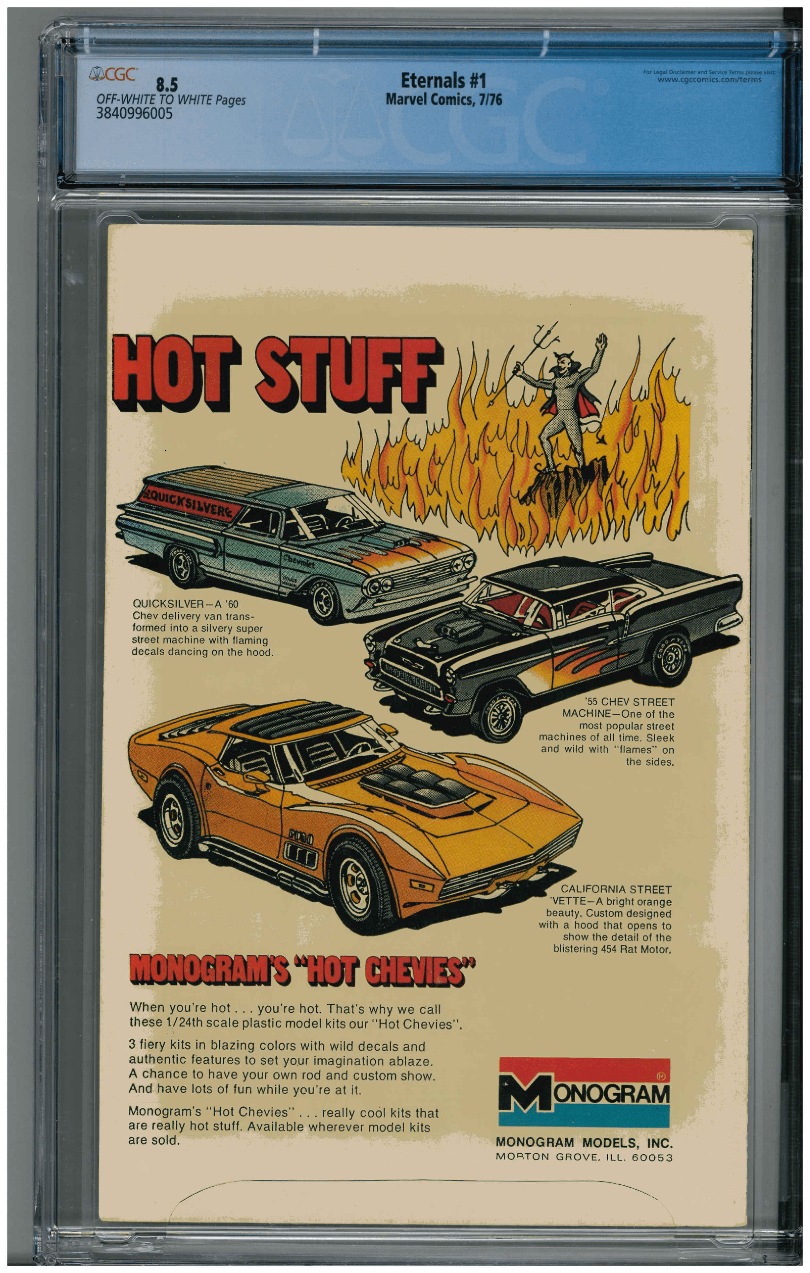 Eternals #1 backside