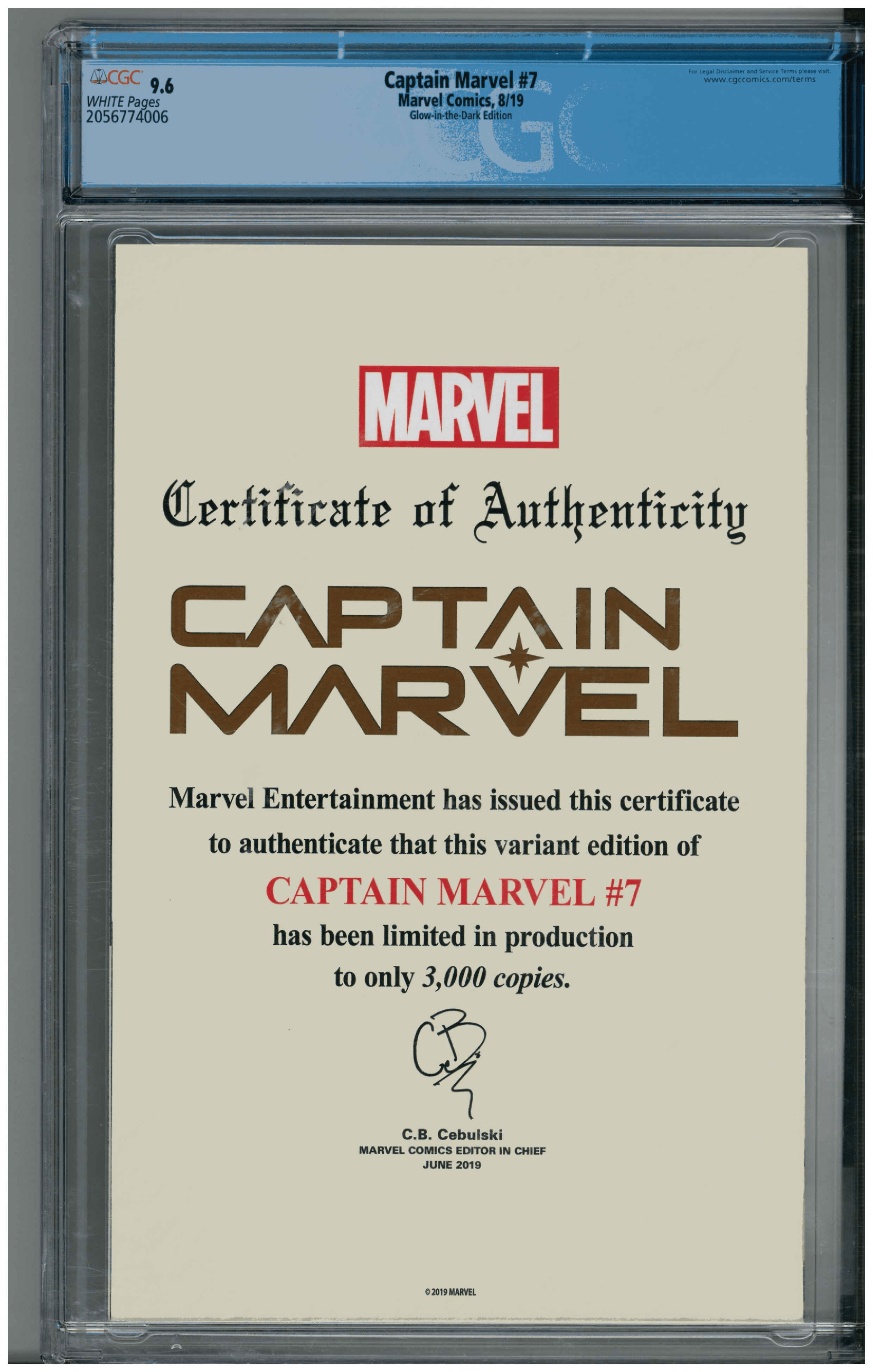 Captain Marvel #7 backside
