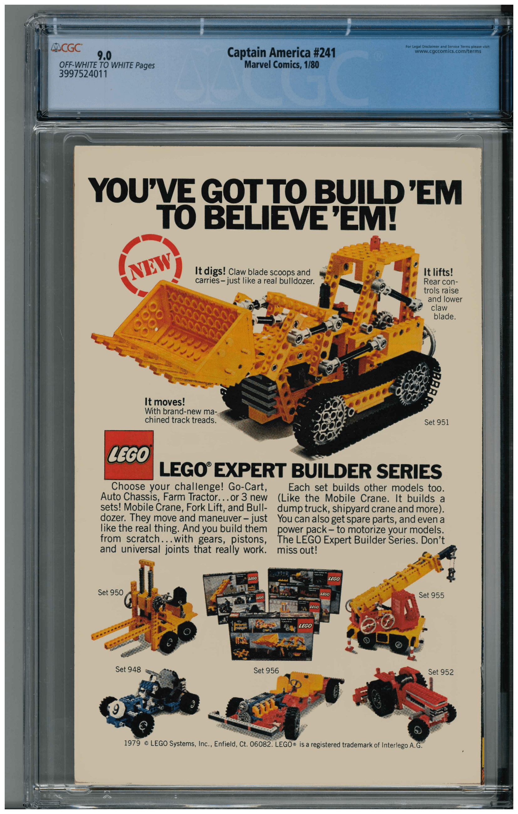 Captain America #241 backside