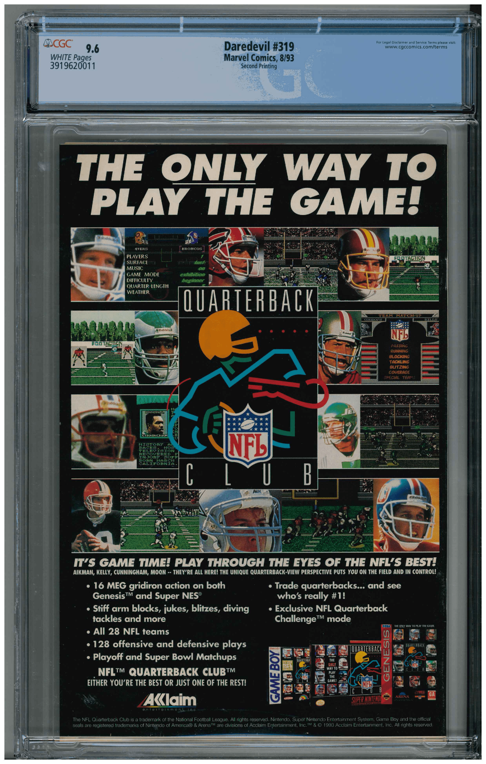 Daredevil #319 backside