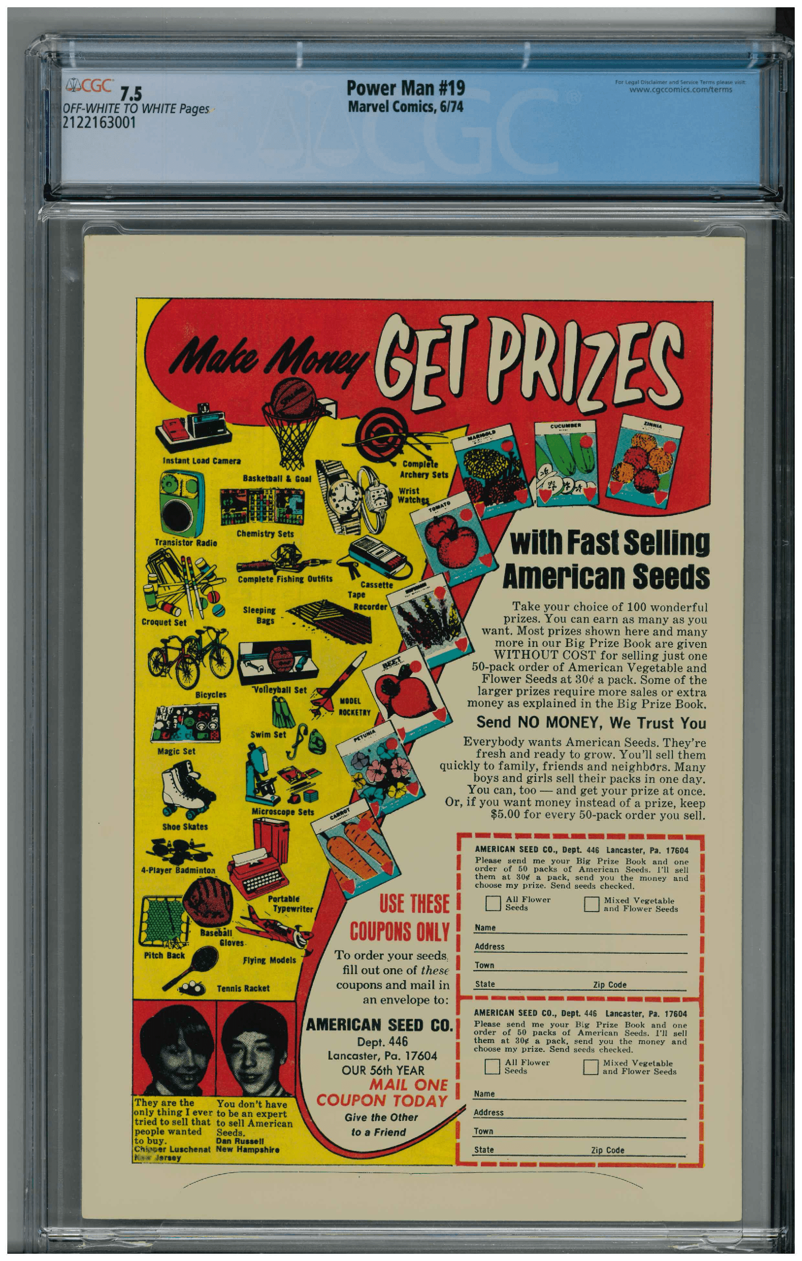 Power Man #19 backside