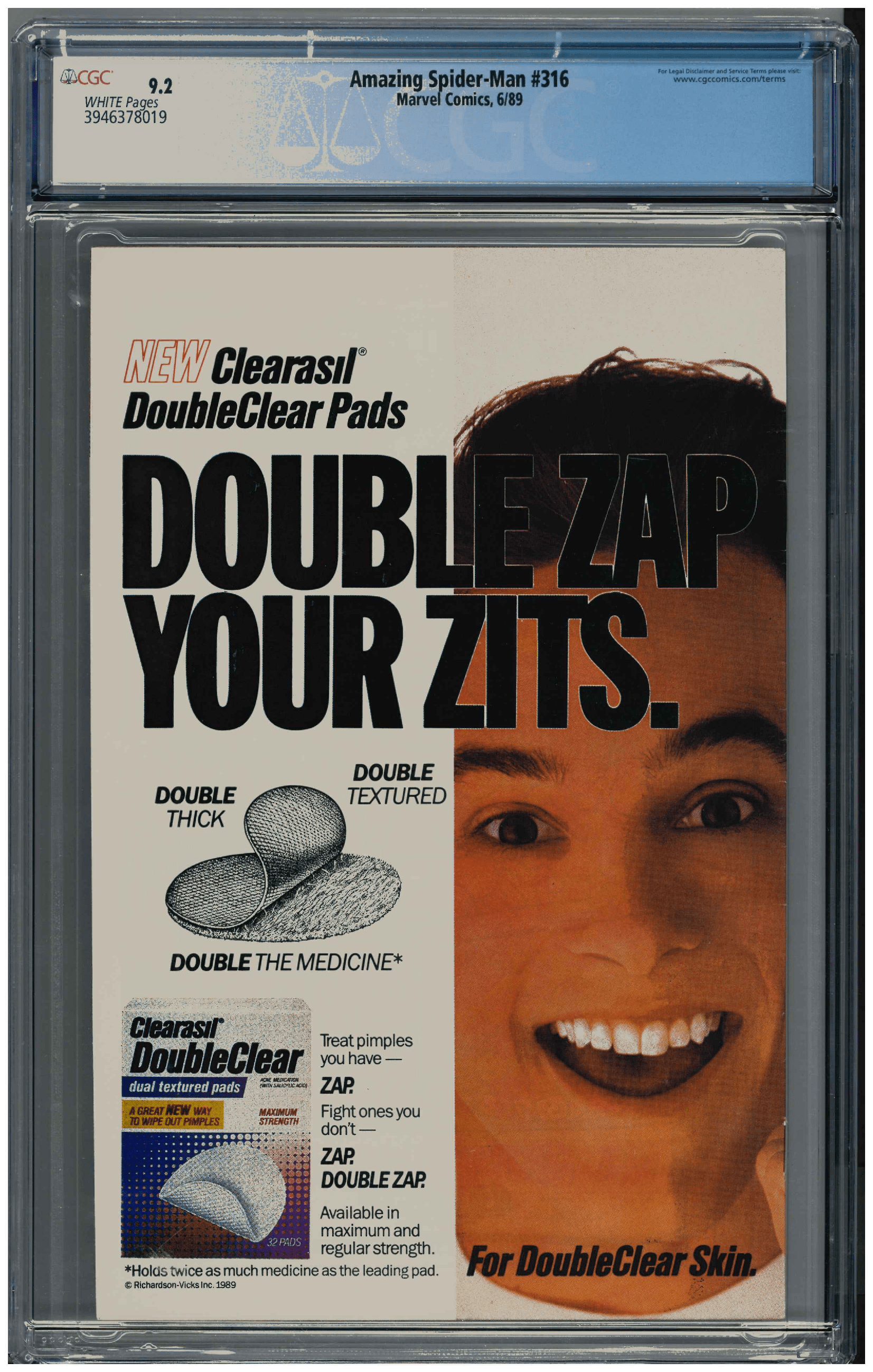 Amazing Spider-Man #316 backside