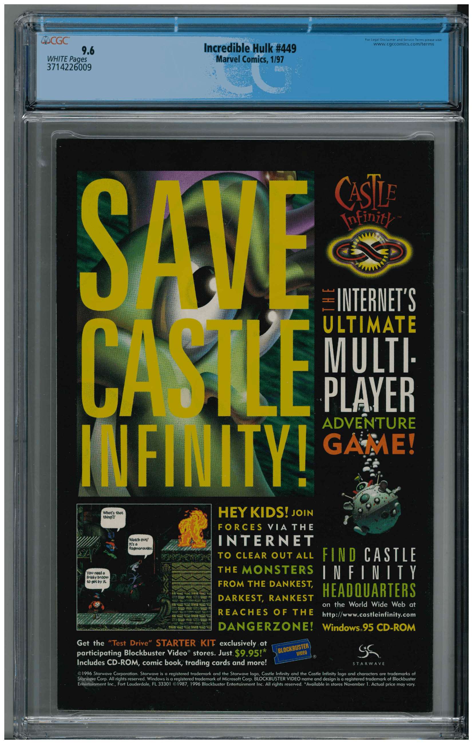 Incredible Hulk #449 backside