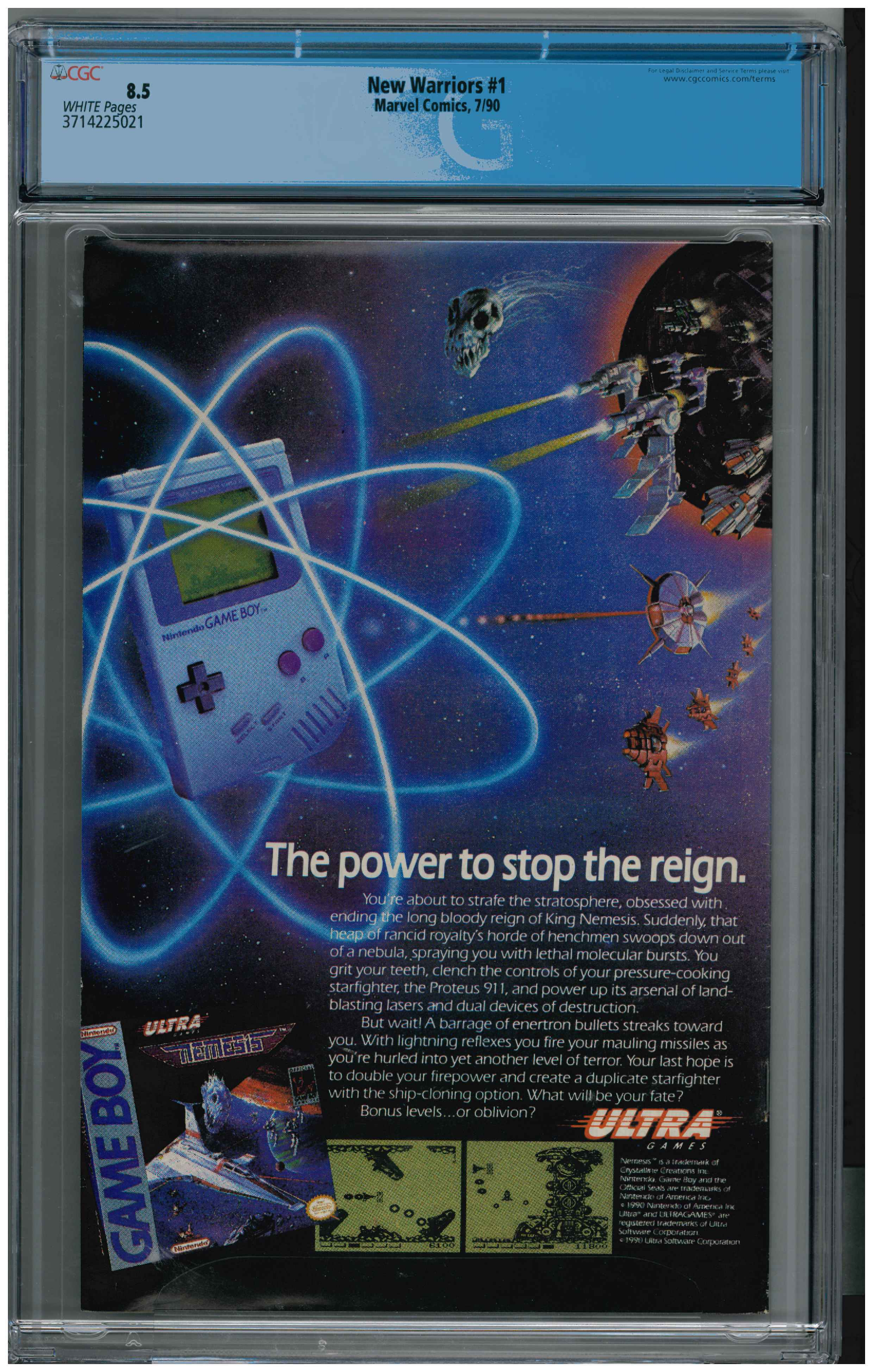 New Warriors #1 backside