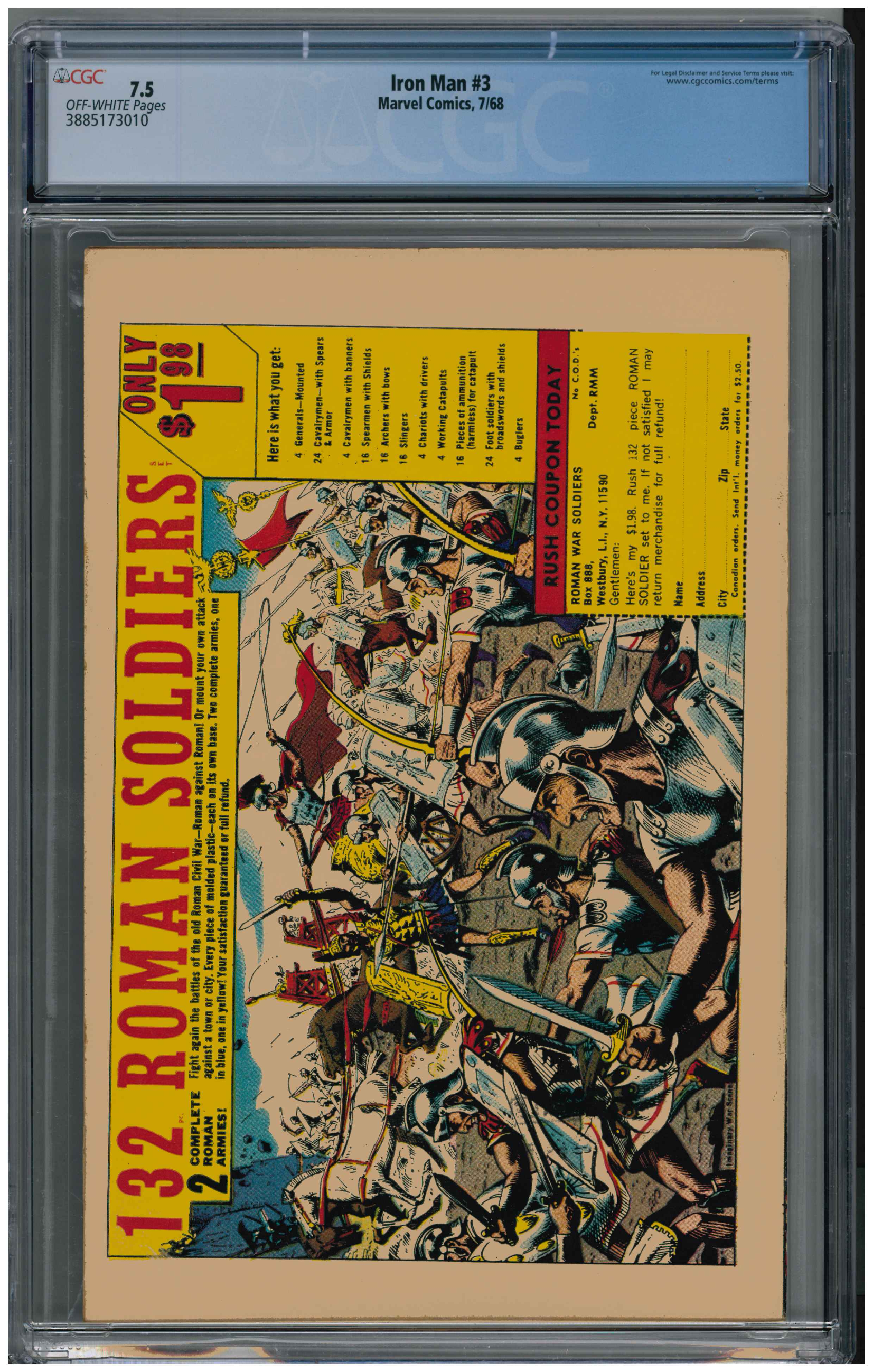 Iron Man #3 backside