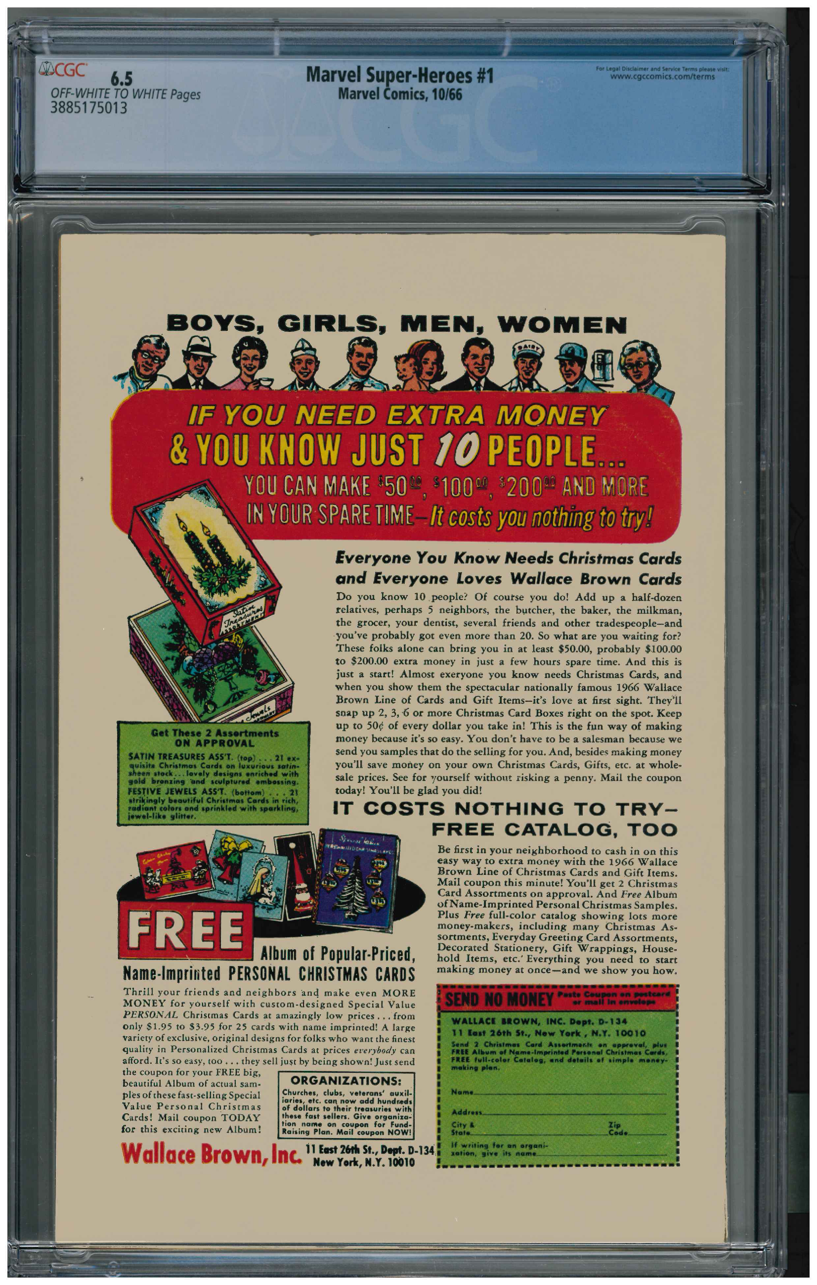 Marvel Super-Hero #1 backside