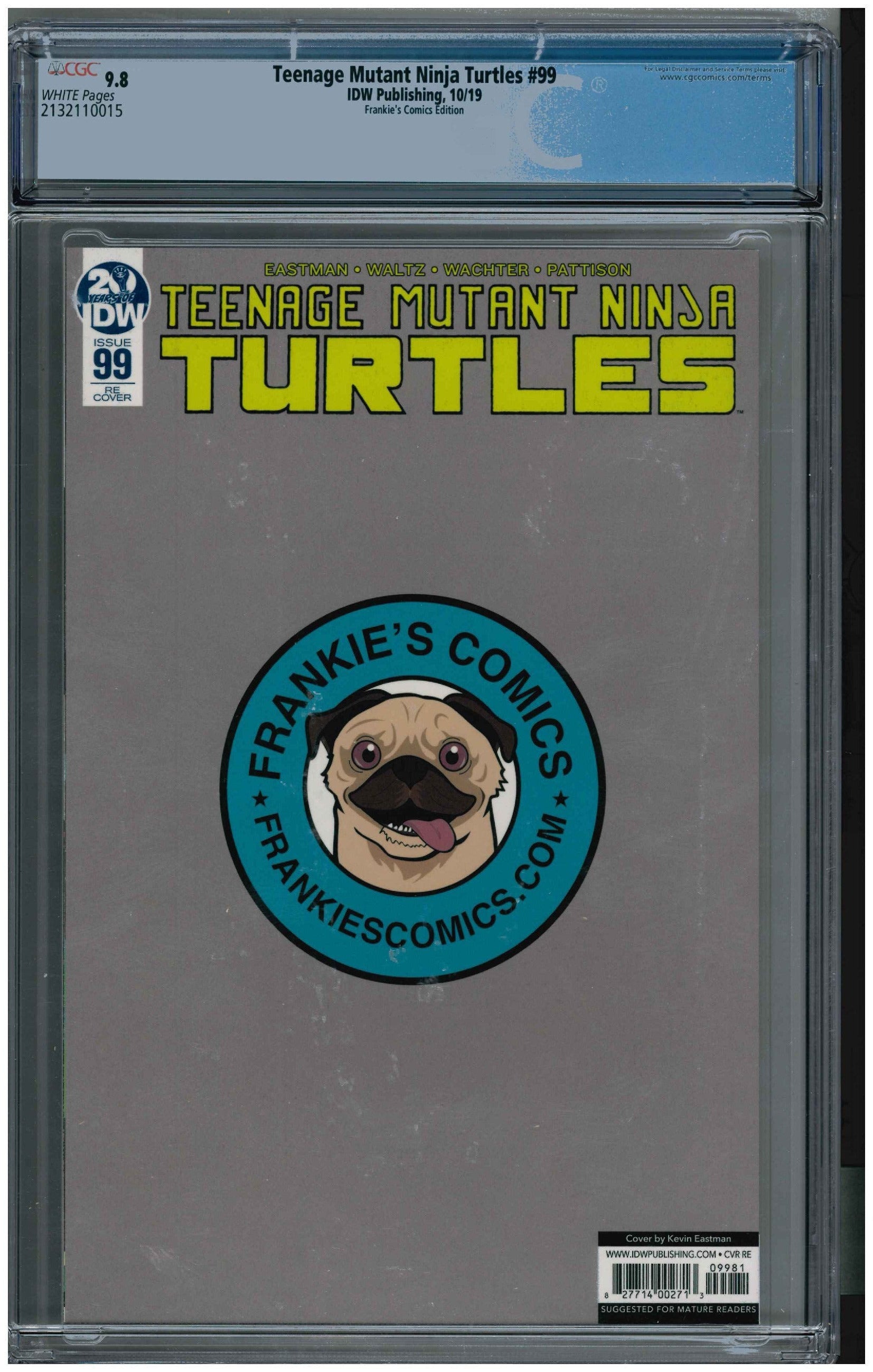 Teenage Mutant Ninja Turtles #99 backside