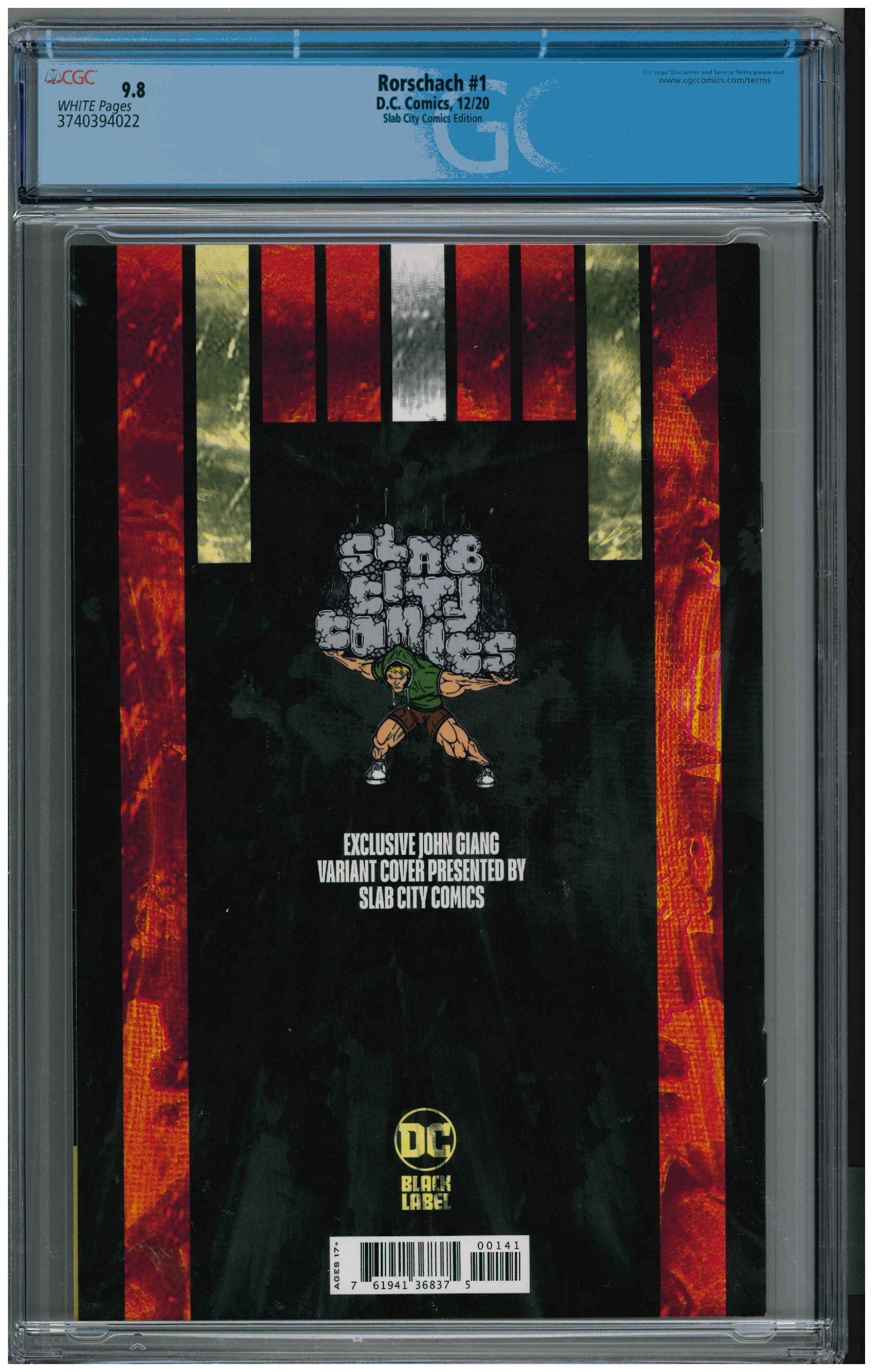 Rorschach #1 backside