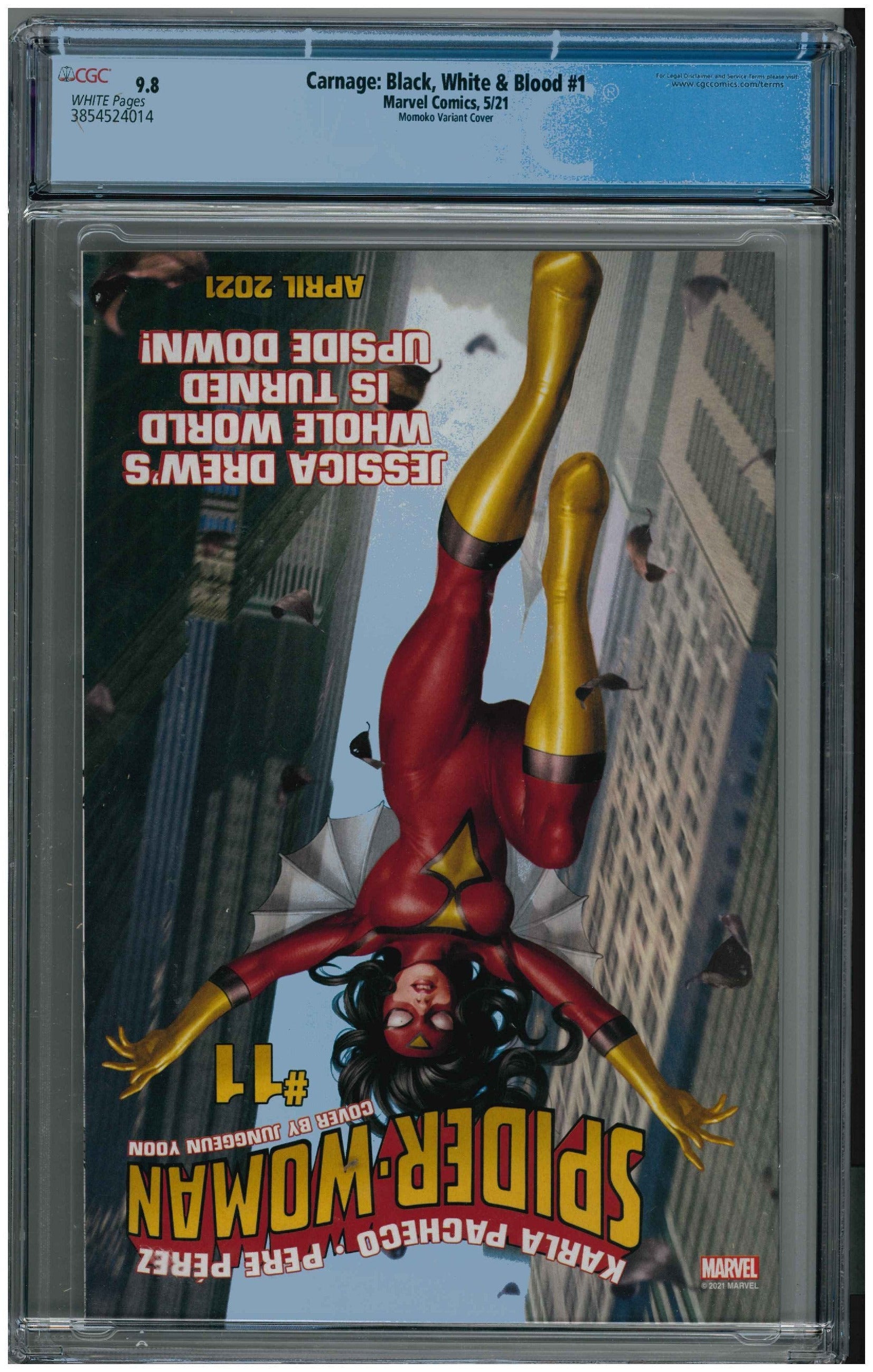 Carnage: Black, White & Blood #1 backside